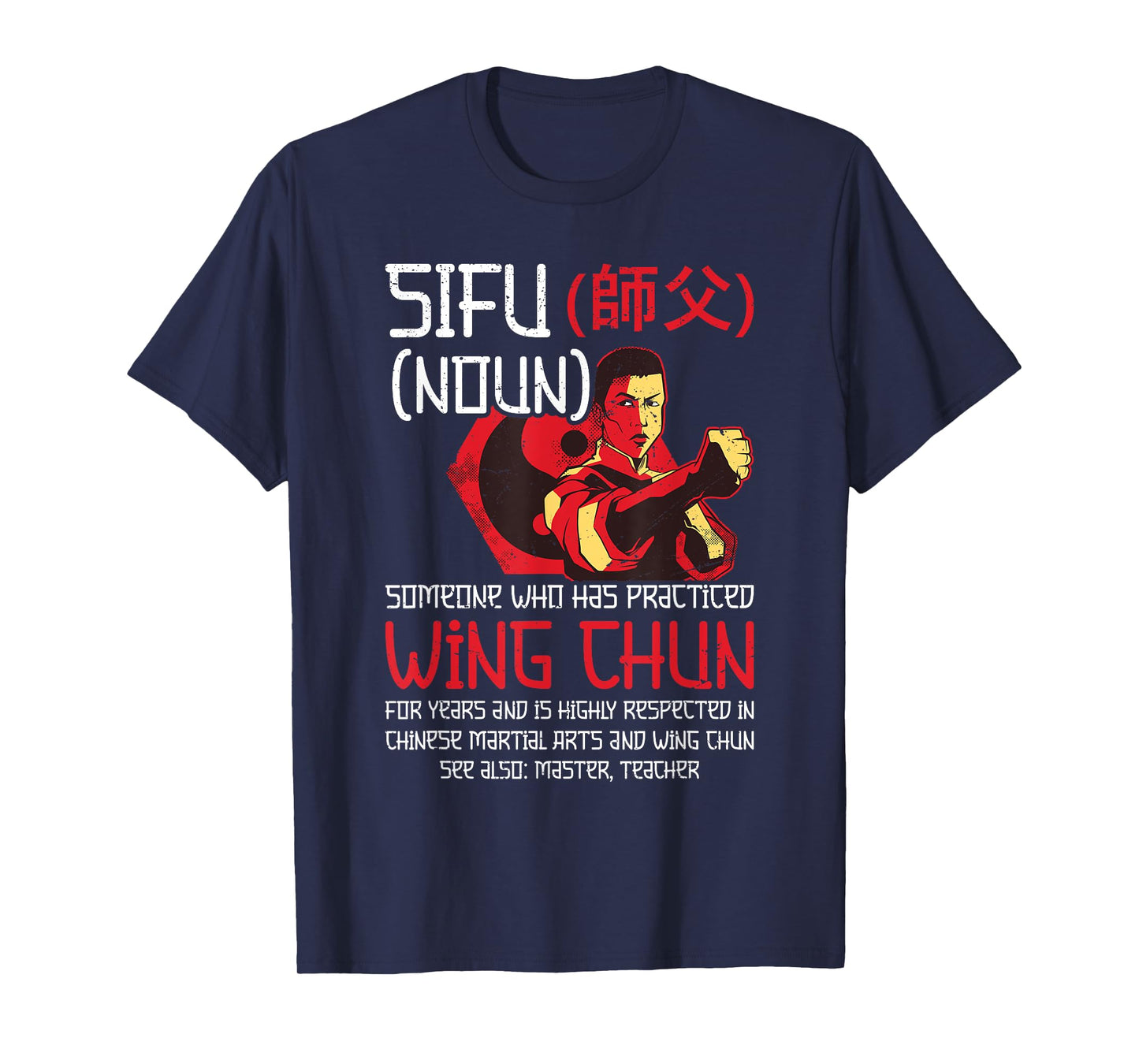 Wing Chun Costume Instructor Lesson Kung Fu Wing Chun T-Shirt
