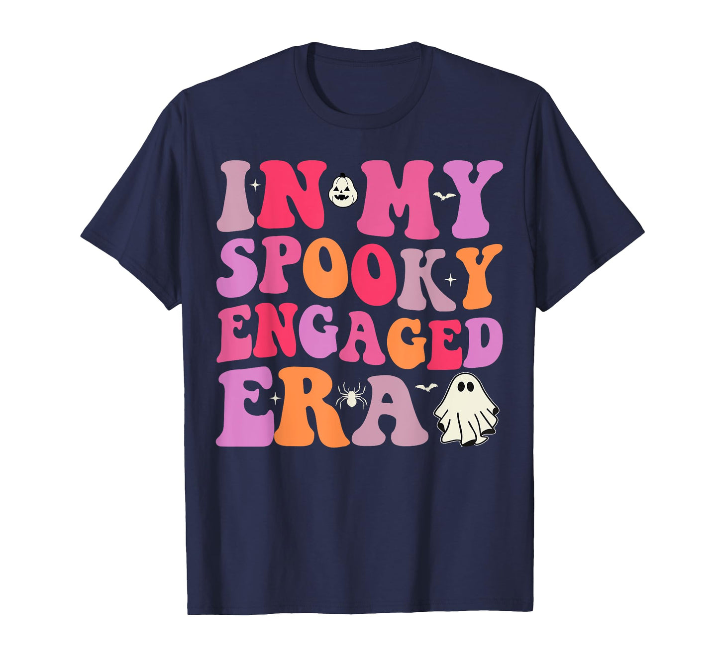 In My Spooky Engaged Era Halloween Bride Girl Bachelorette T-Shirt