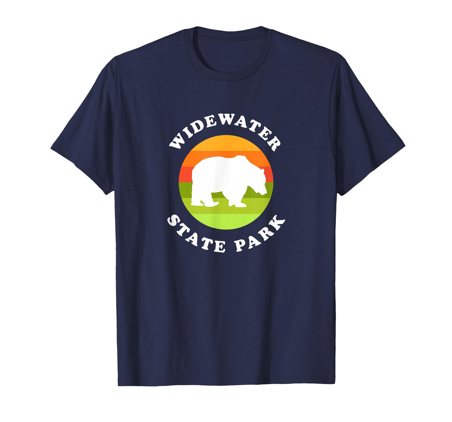 Widewater State Park Virginia Bear VA Souvenir T-Shirt