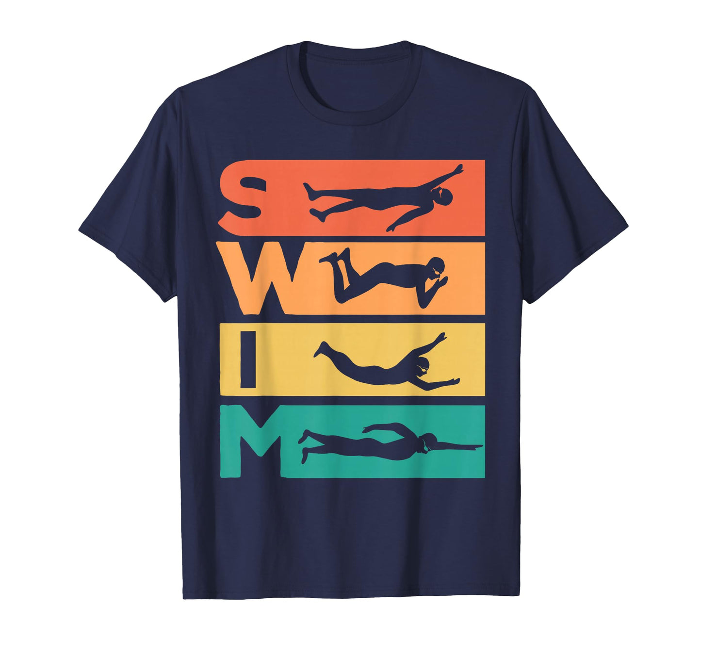 Retro Vintage Swimming Gift for Swimmers T-Shirt