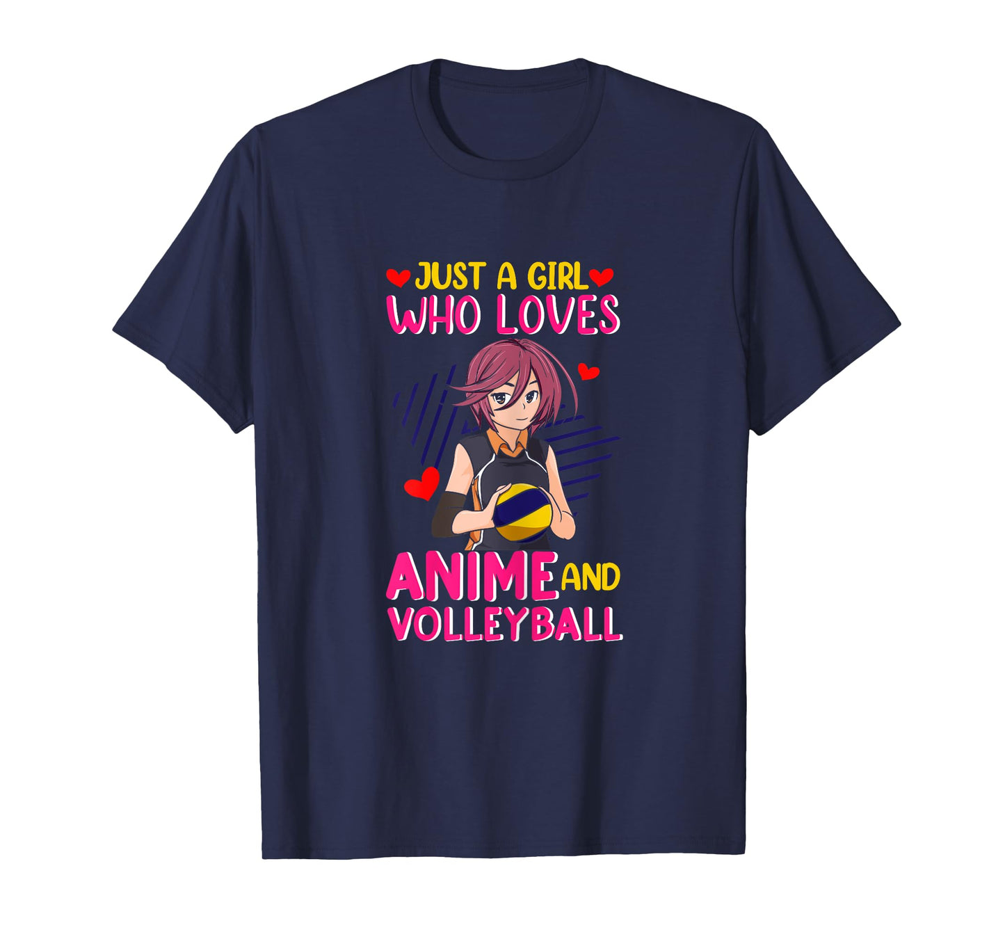 Just A Girl Who Loves Anime and Volleyball - Kawaii T-Shirt