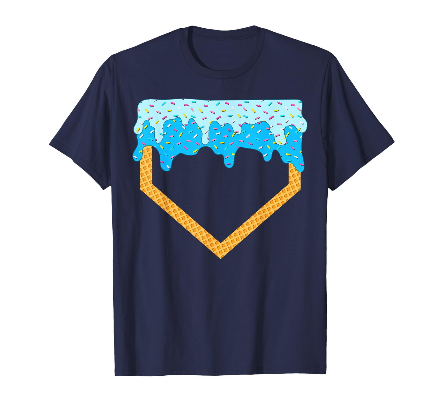 Baseball Drip Boys Home Plate Ice Cream sprinkles Sports Boy T-Shirt