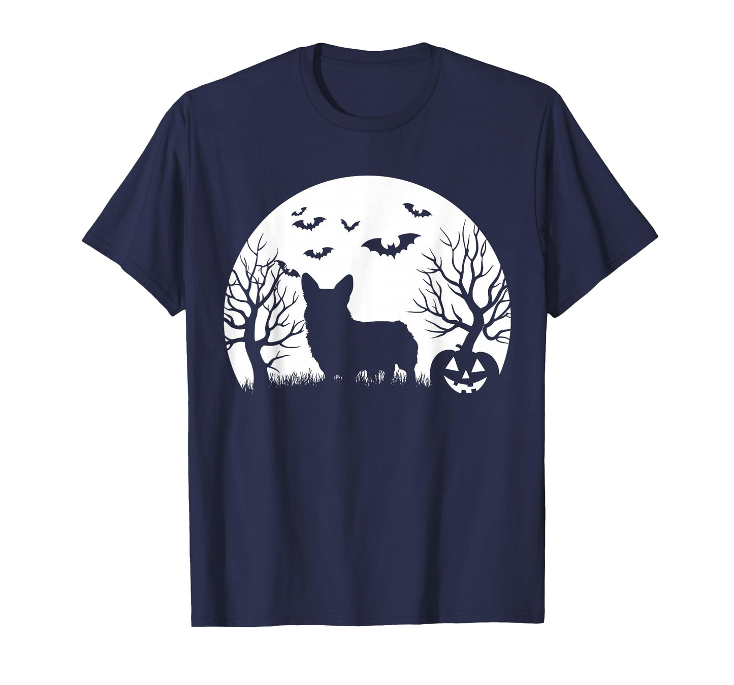 Welsh Corgi Ghost Funny Halloween Costume Dog Owner Lover T-Shirt
