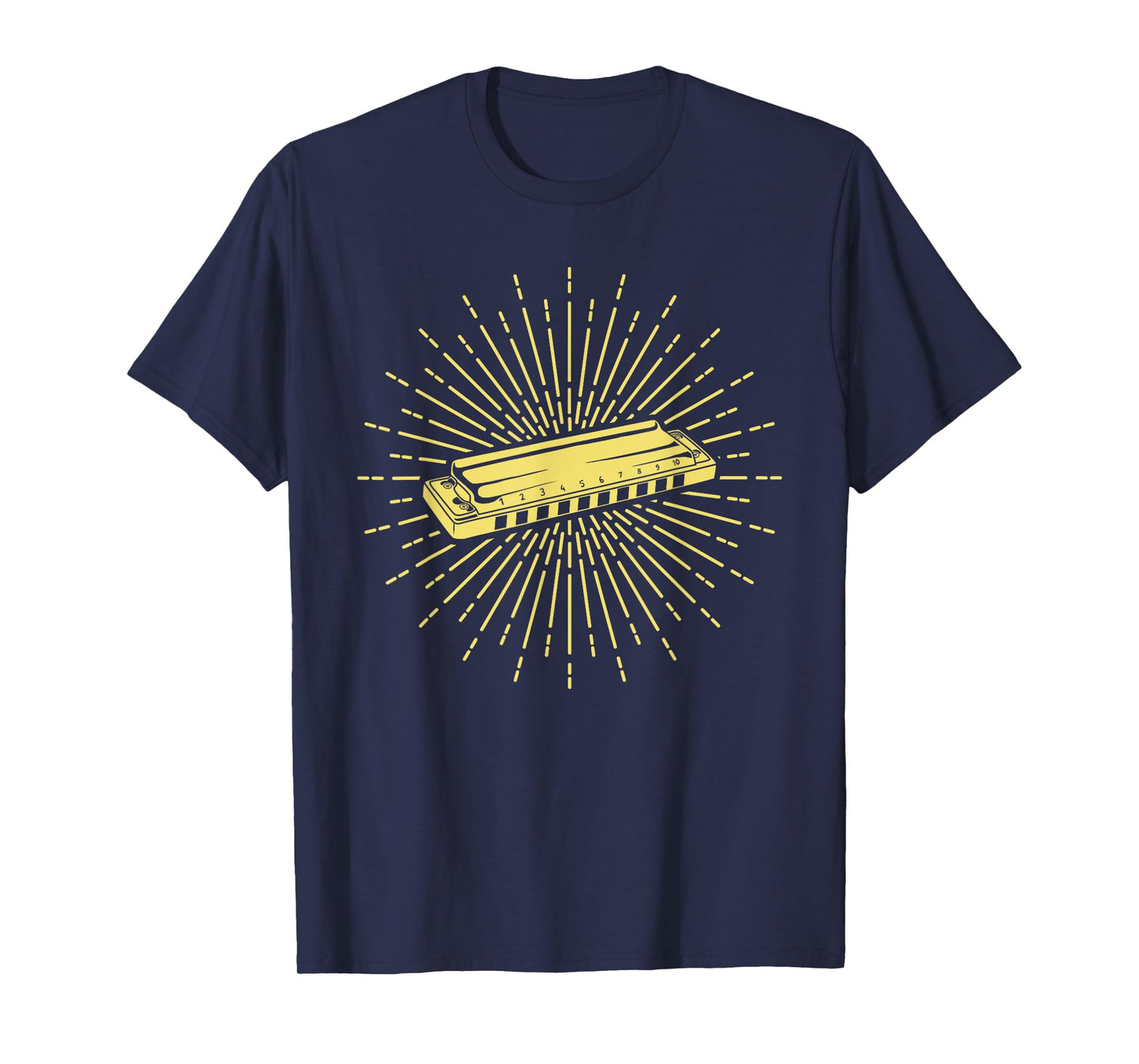 Vintage Harmonica Player Harmonicist French Harp Player T-Shirt