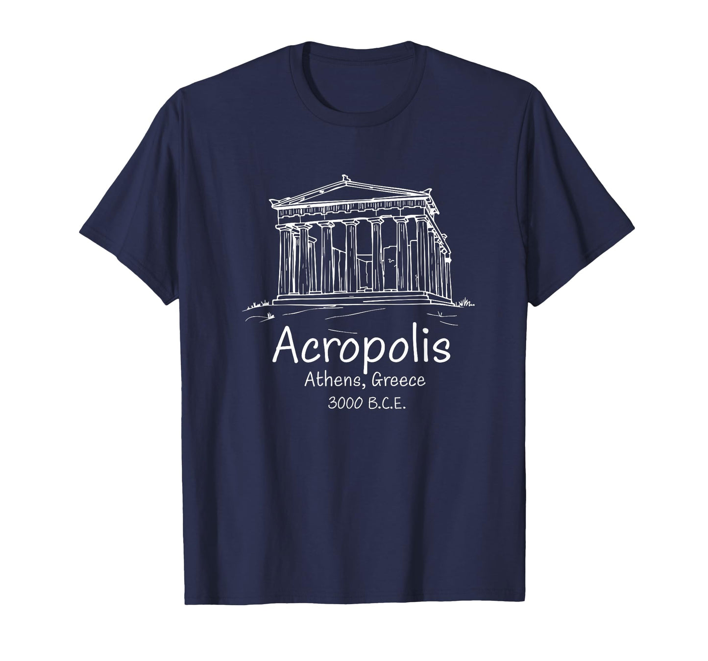 Acropolis Souvenir Athens Greece Greek Parthenon T-Shirt