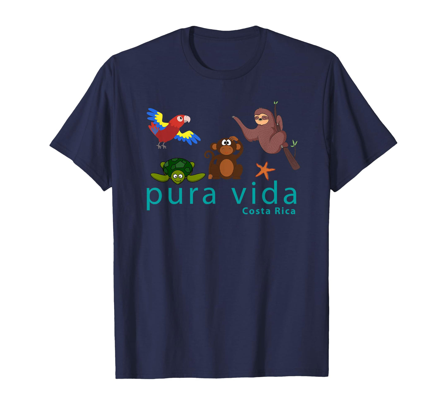 Costa Rica Pura Vida Animals Shirt T-Shirt