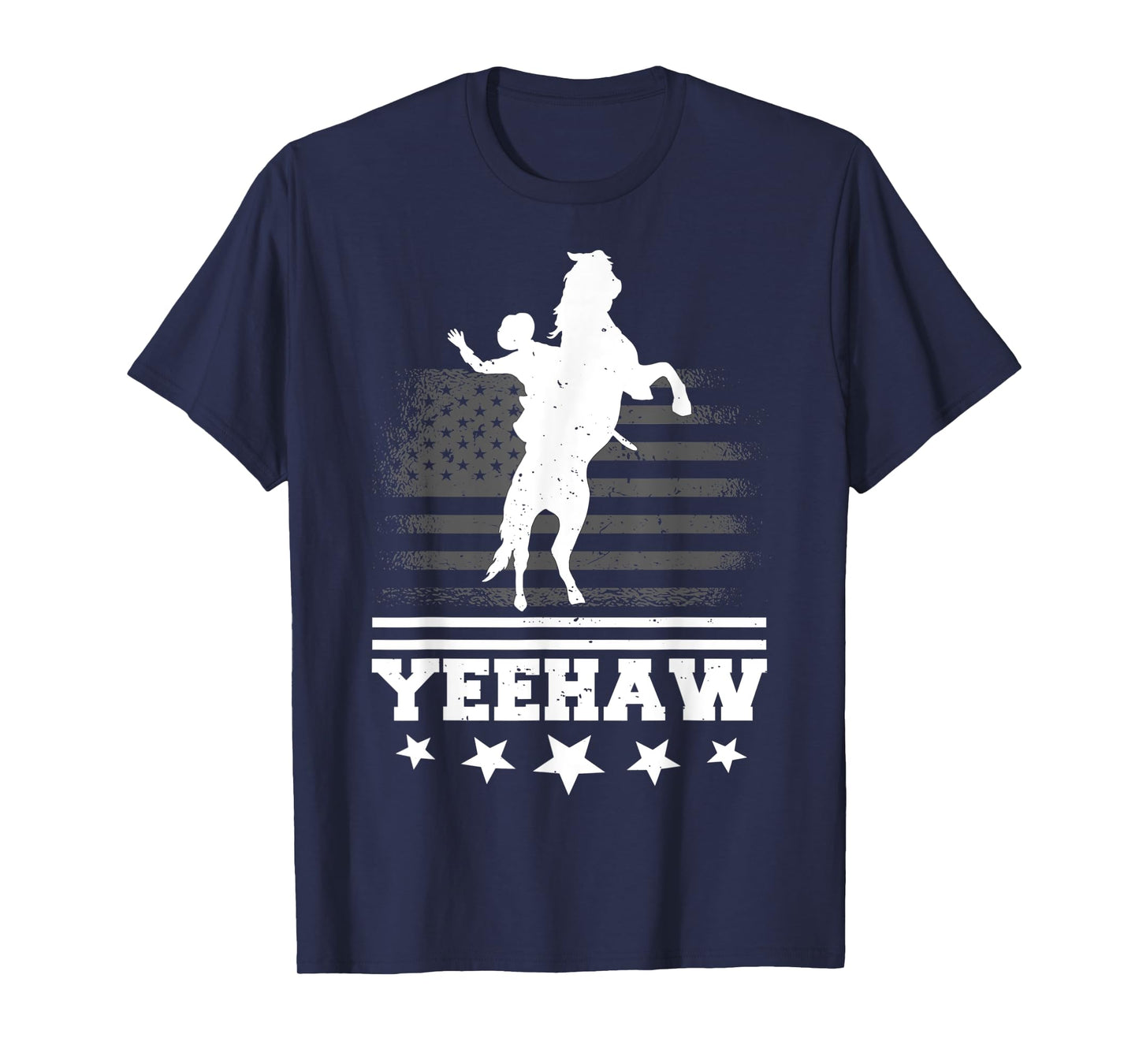 Yeehaw Cowboy Rodeo Horse Bull Riding For Men Women Kids T-Shirt