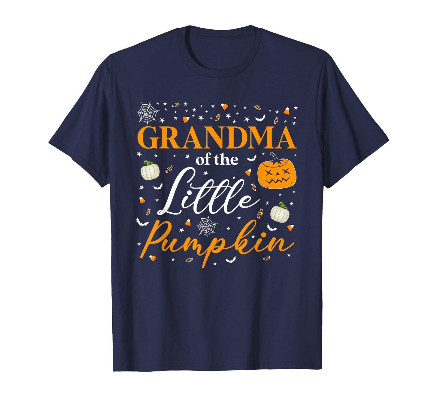 Grandma Of The Little Pumpkin Family Matching Halloween T-Shirt