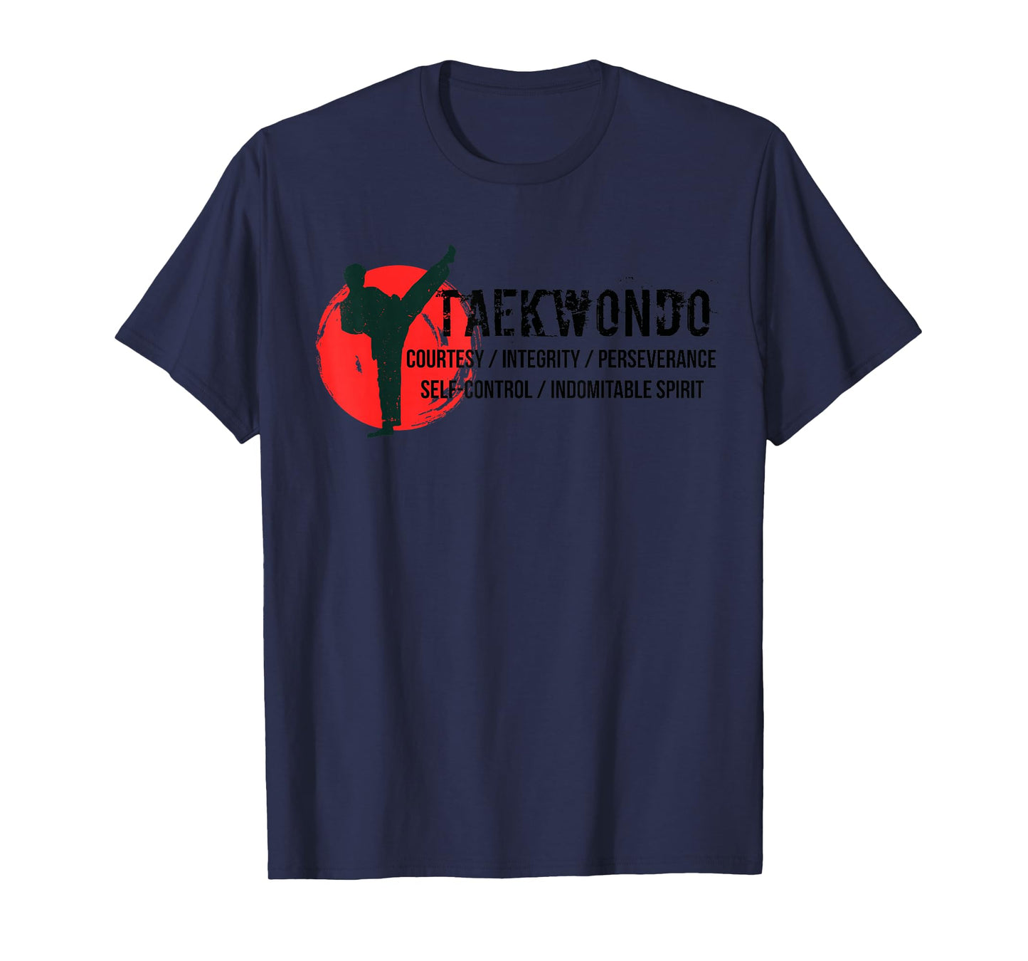 5 tenets of Tae Kwon Do Courtesy Integrity Perseverance T-Shirt