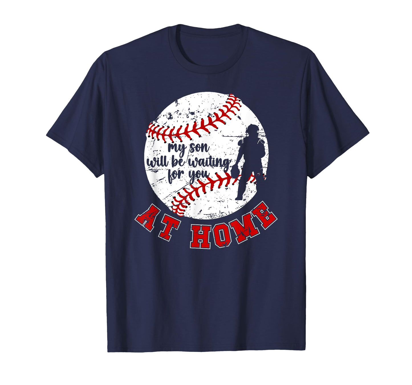 at Home Baseball Catcher Mom of A Baseball Catcher Mother T-Shirt