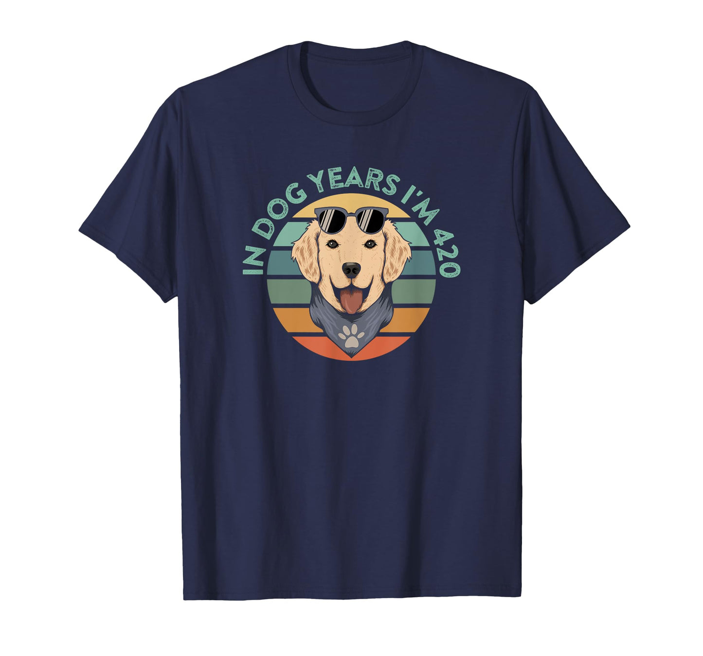 Funny 60th Birthday 420 Weed Quote In Dog Years I'm 420 Men Women T-Shirt