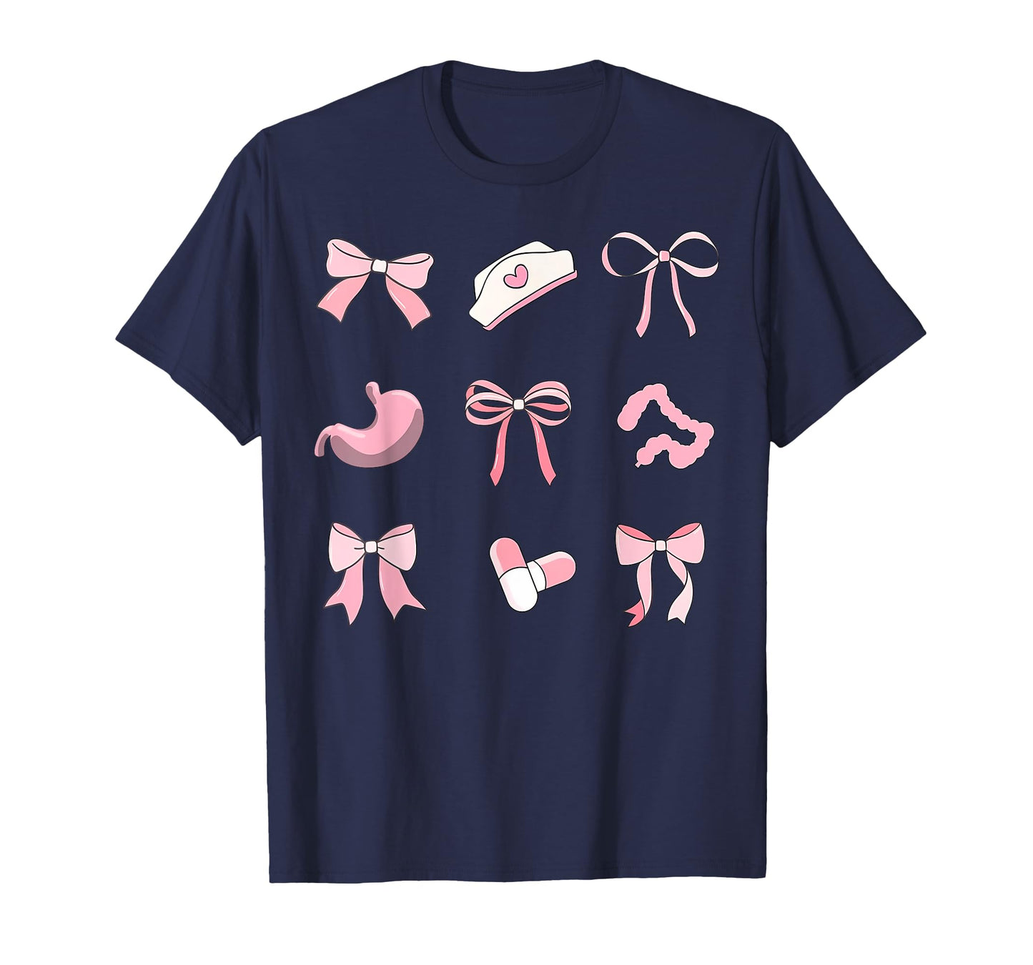 Pink Coquette Bow Endoscopy Nurse Gi Colon Gastrointestinal T-Shirt
