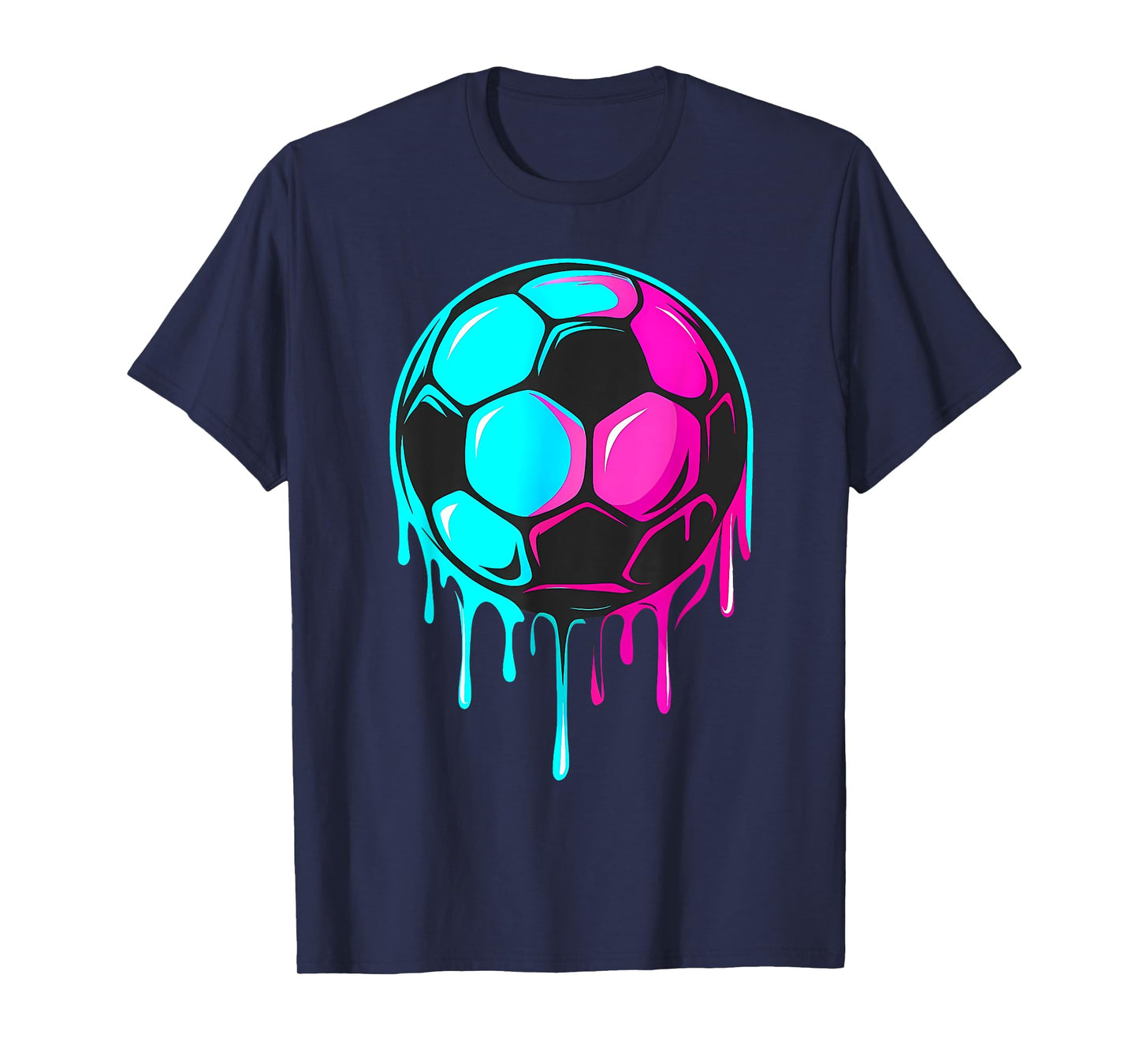 Soccer Colorful Tie Dye Soccer Ball Men Women Kids T-Shirt