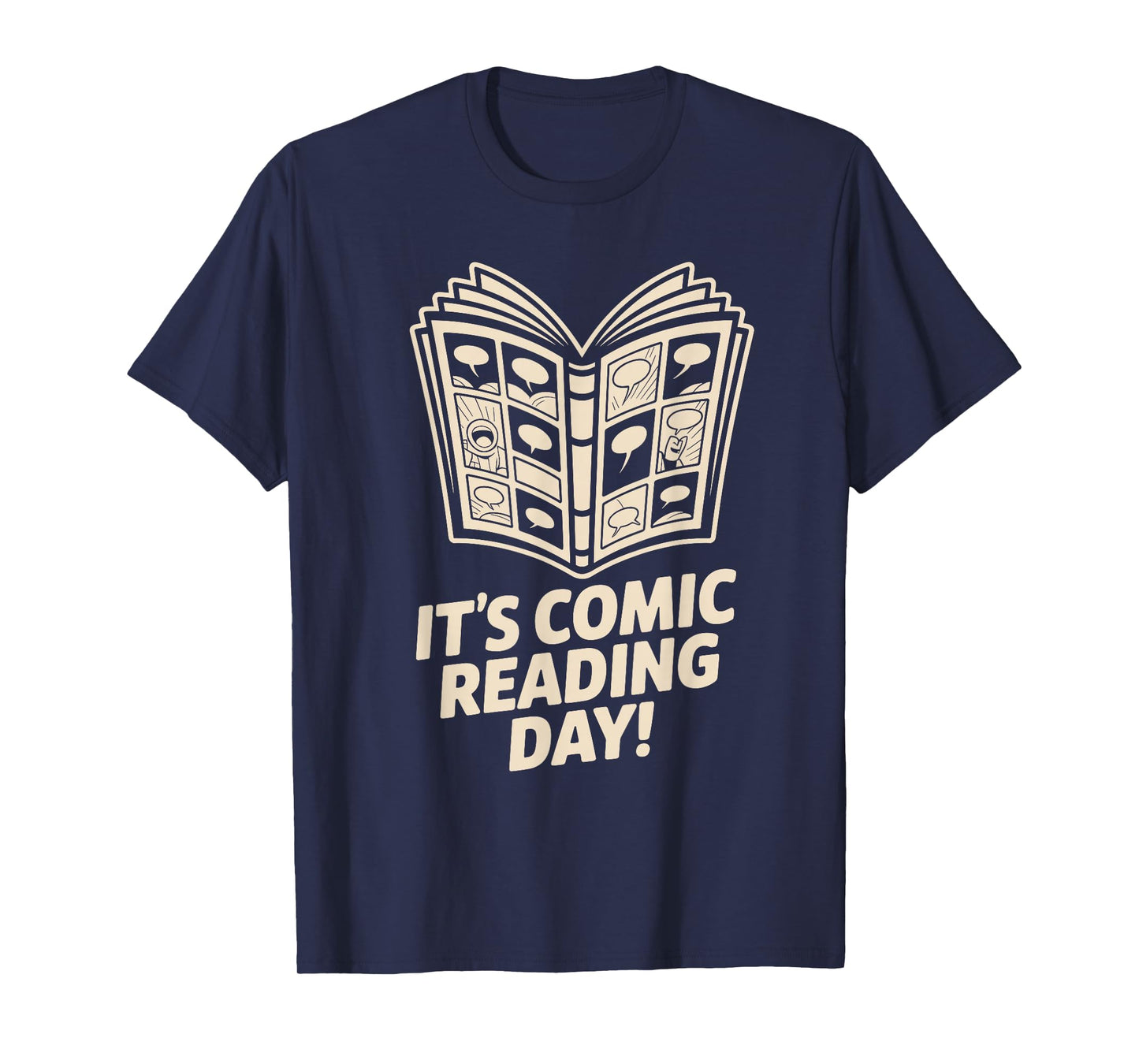 It’s Comic Reading Day Manga Cartoon Book Graphic Novel T-Shirt