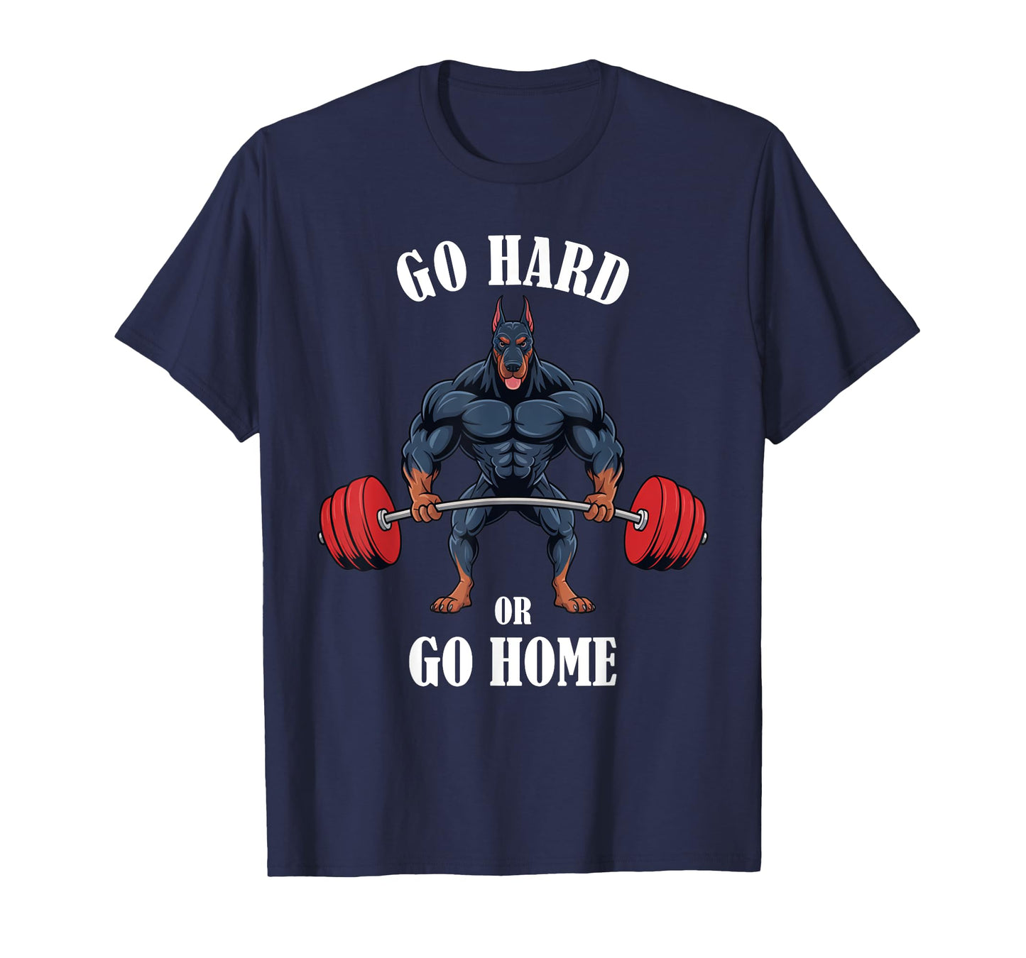 Doberman Pinscher Workout Shirt Weightlifting Gym T-Shirt