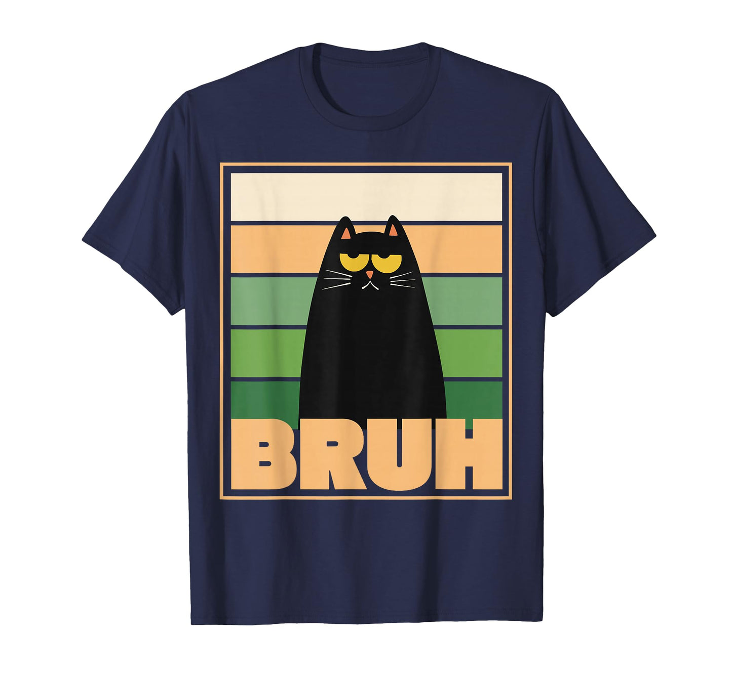 Retro Cat Bruh Meme, Sarcastic Humor T-Shirt
