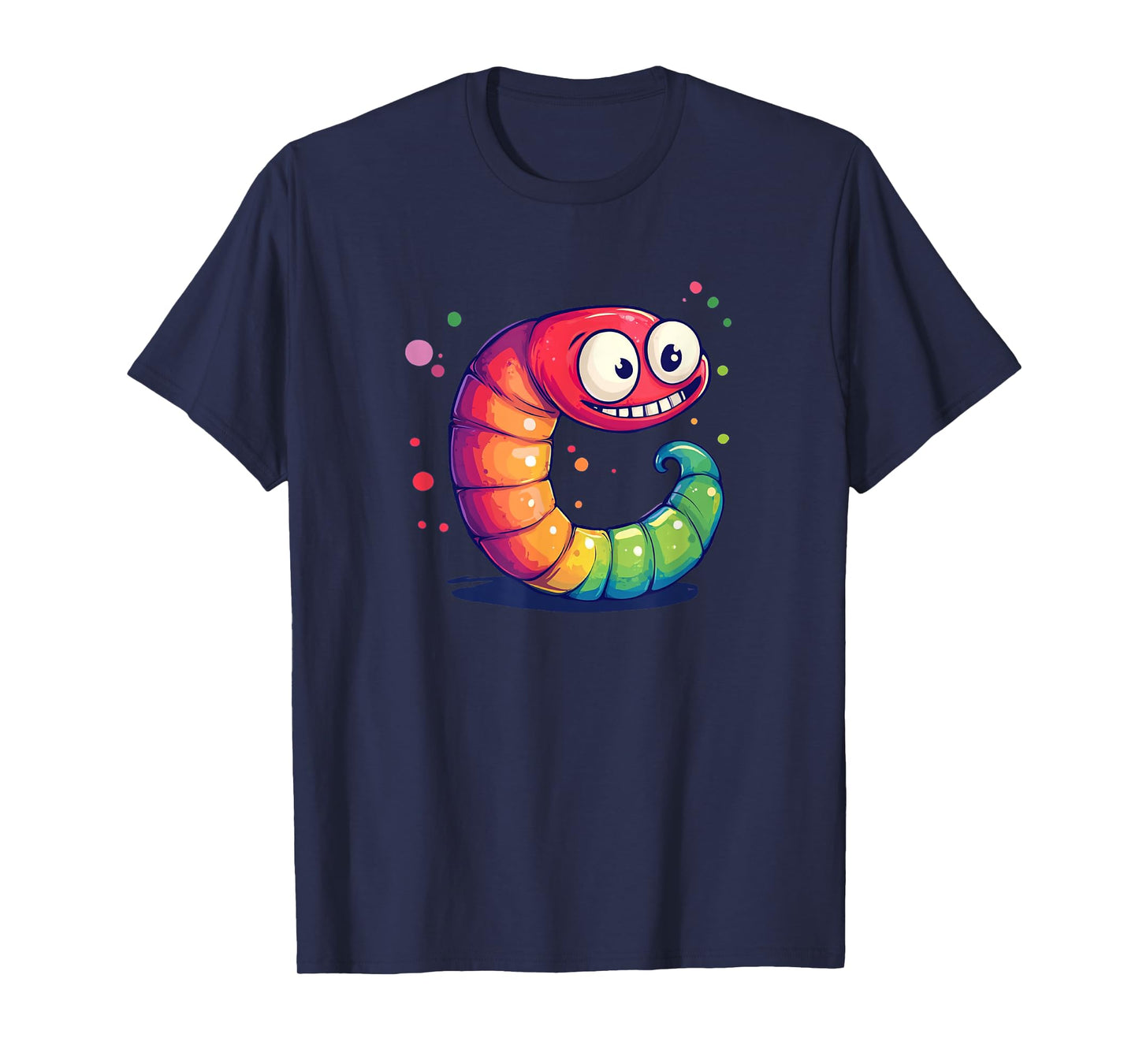 Colorful Worm with Funny Face Costume for Boys and Girls T-Shirt