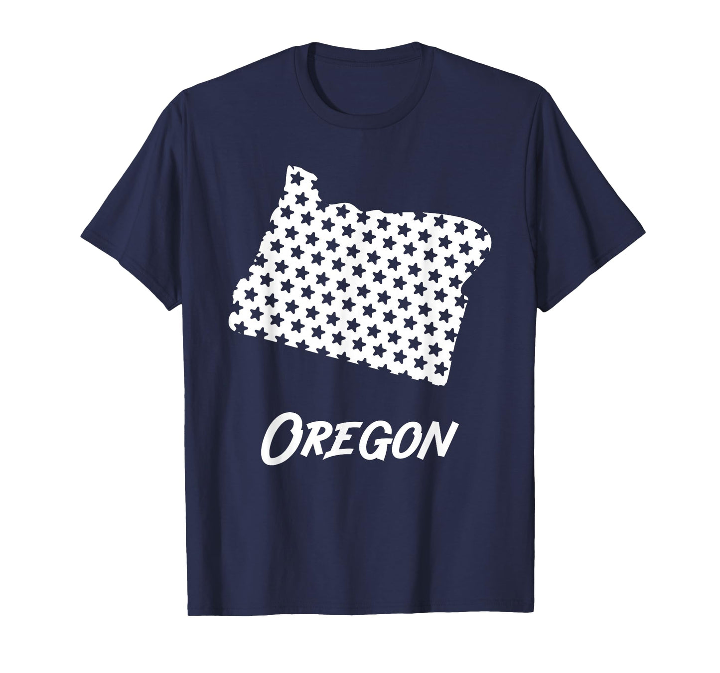 Oregon USA State Outline Stars Vintage Retro Design T-Shirt