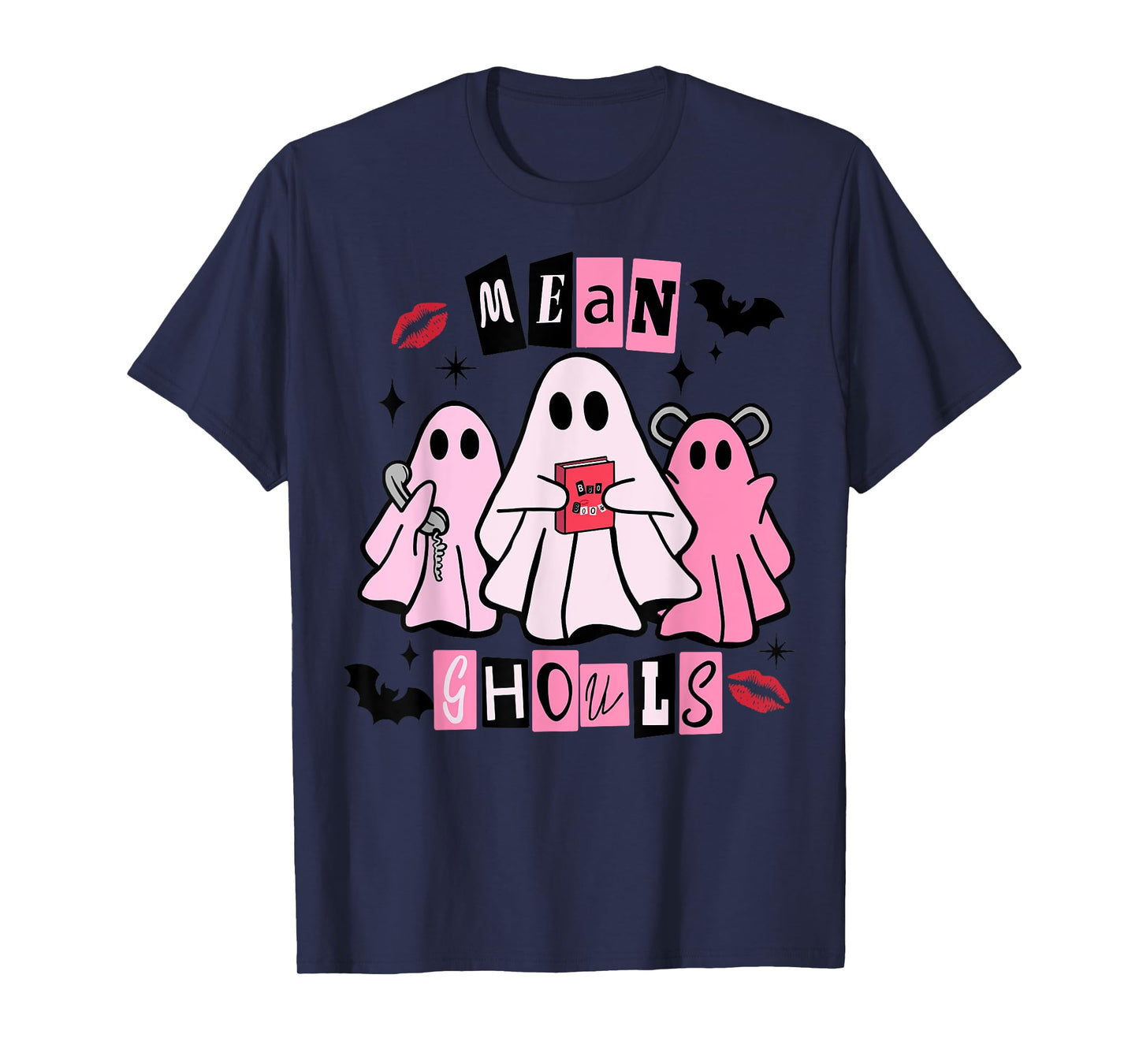 Cute Ghost Mean Ghouls Funny Halloween Costume Spooky Season T-Shirt