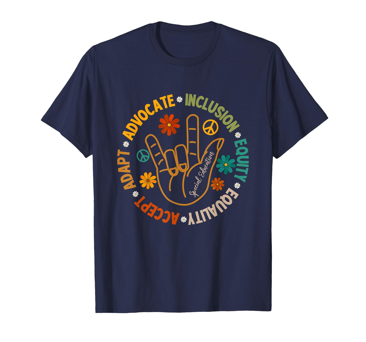 Accept Adapt Advocate Inclusion Equity Equality T-Shirt