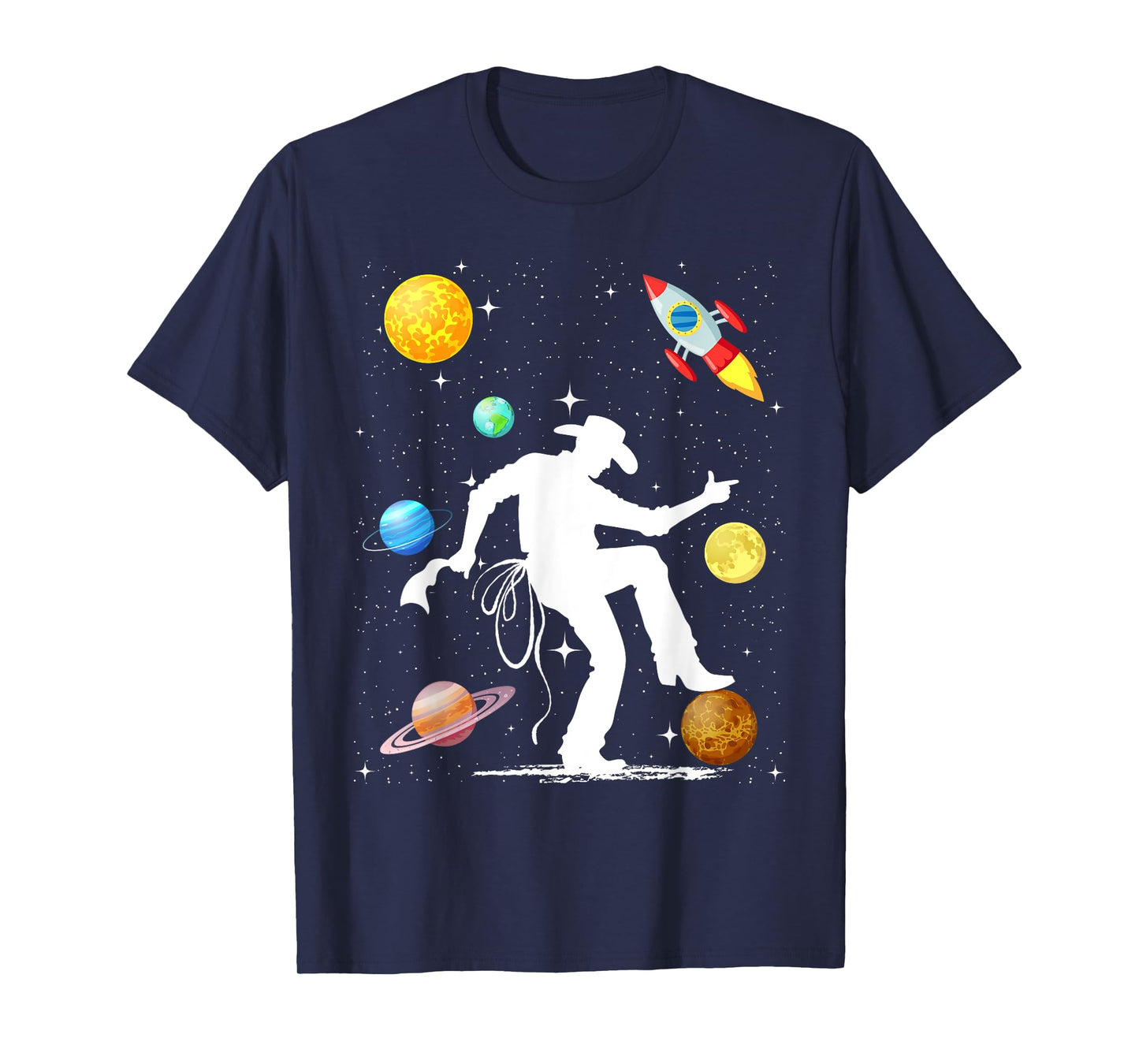 The Space Cowboy Retro Scifi T-Shirt