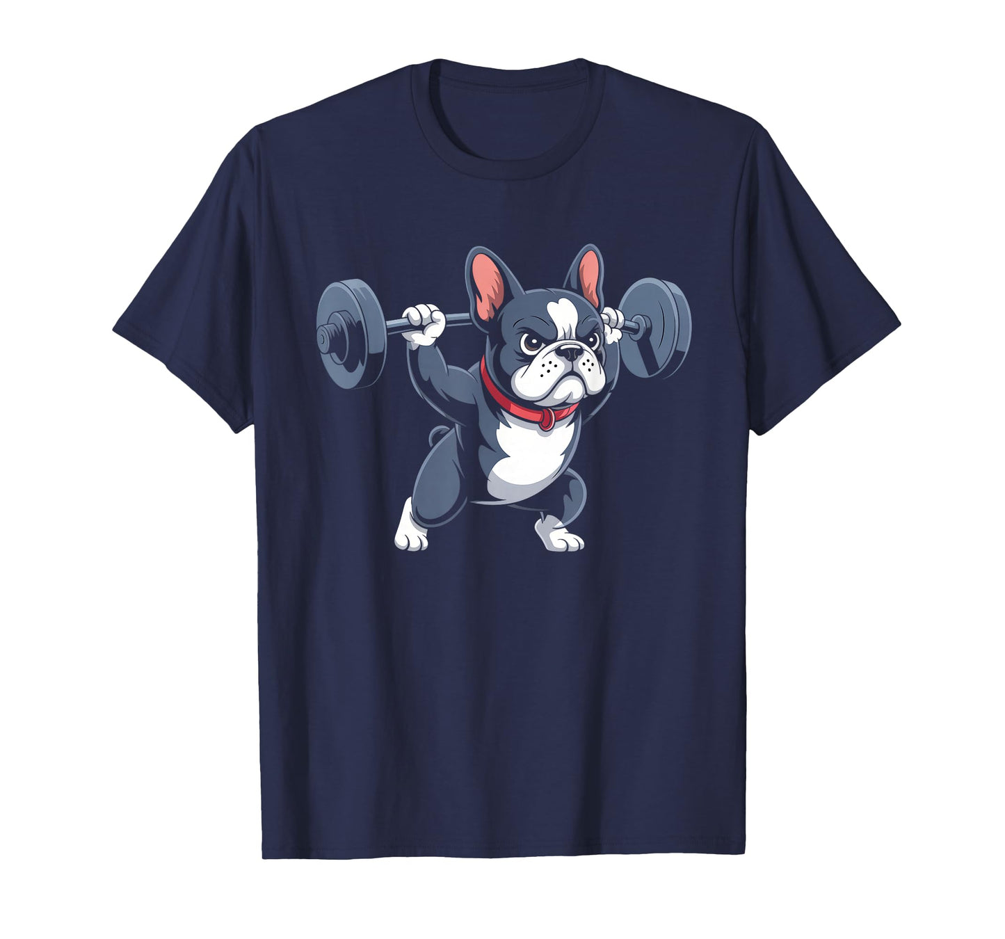 French Bulldog Weightlifting Funny Deadlift Men Fitness Gym T-Shirt