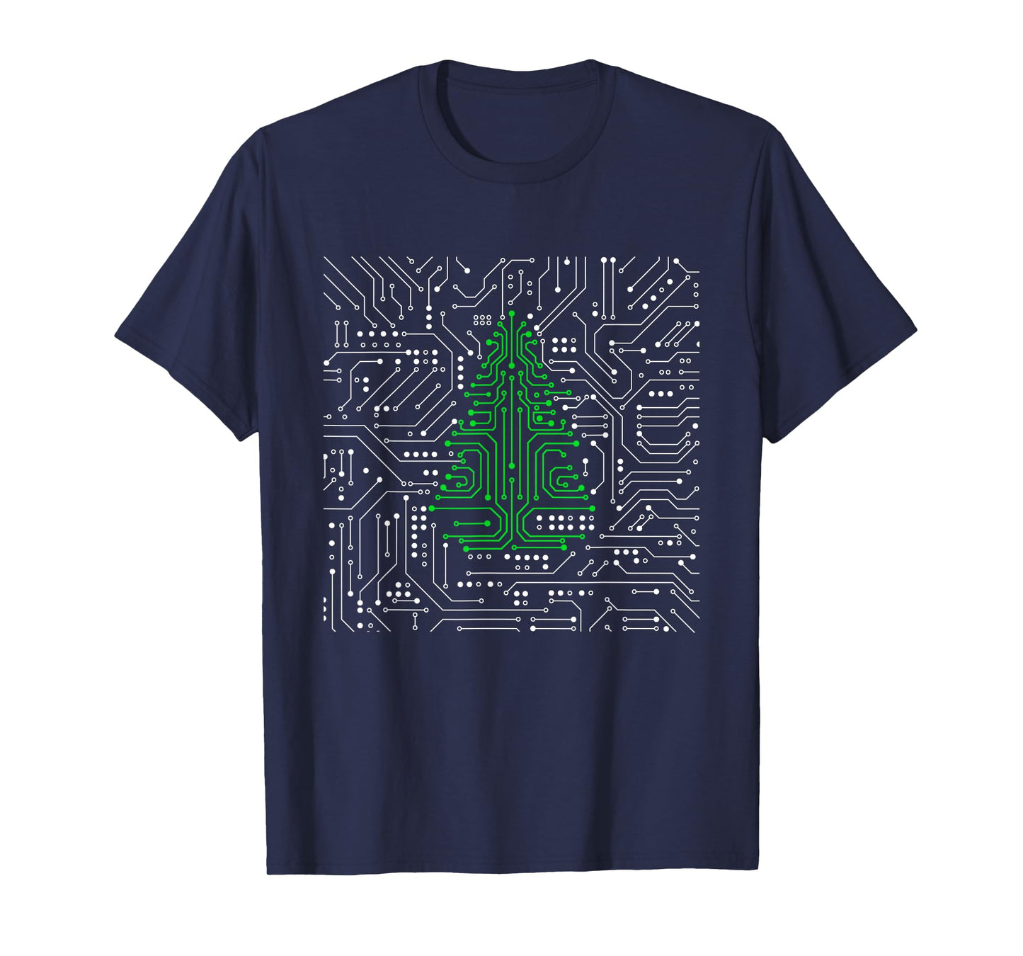 CPU motherboard circuit IT Christmas tree computer scientist T-Shirt