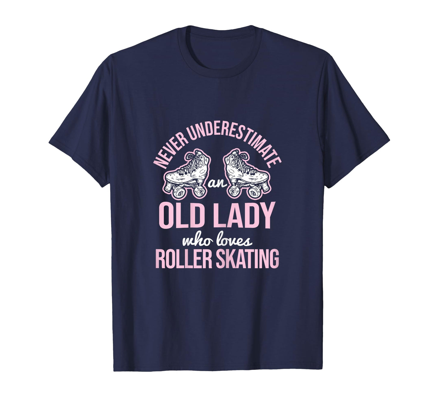 Old Lady Loves Roller Derby Roller Skating Roller Skate T-Shirt