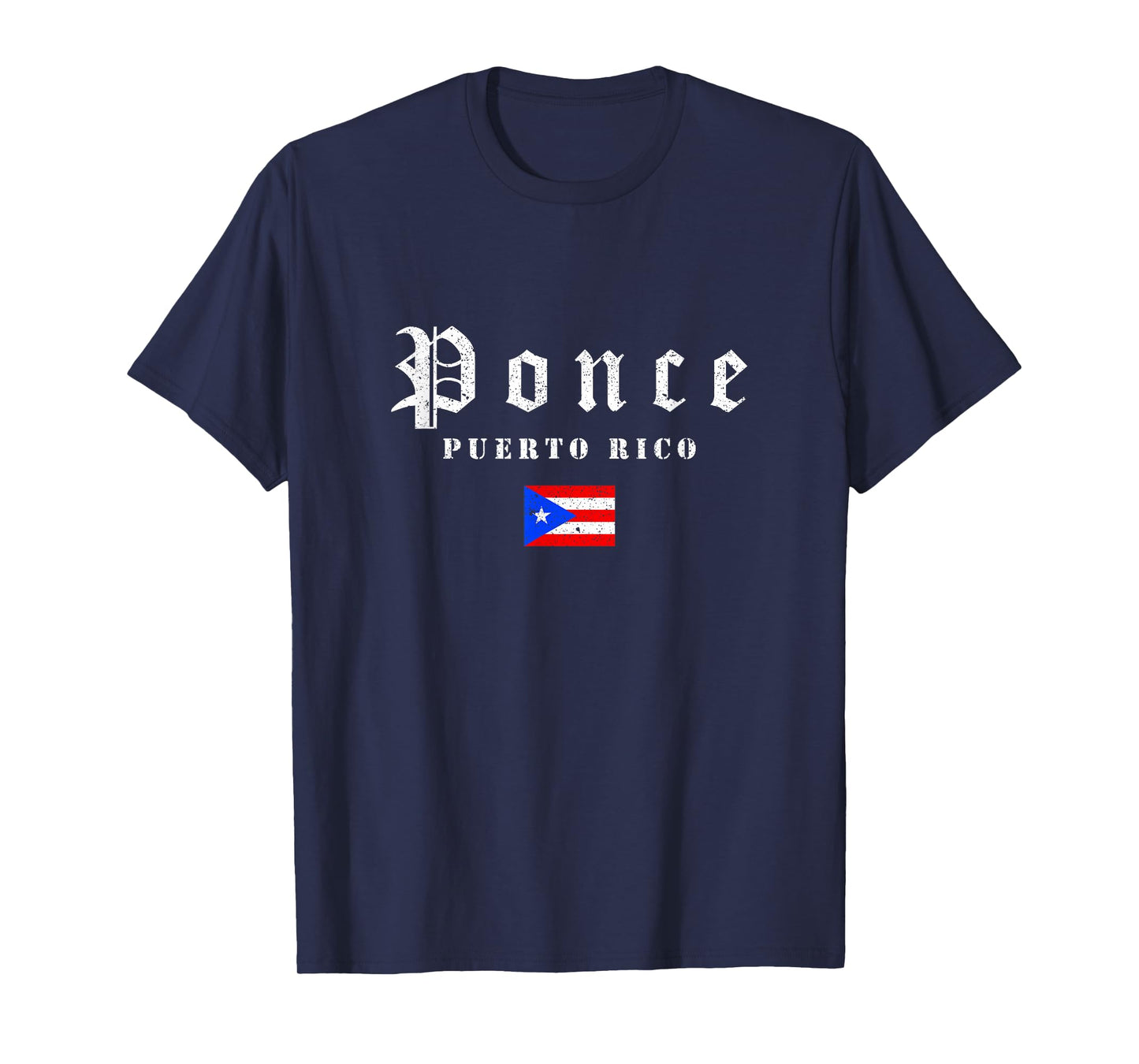 Vintage Ponce Puerto Rico Flag Pride Home Root Travel T-Shirt