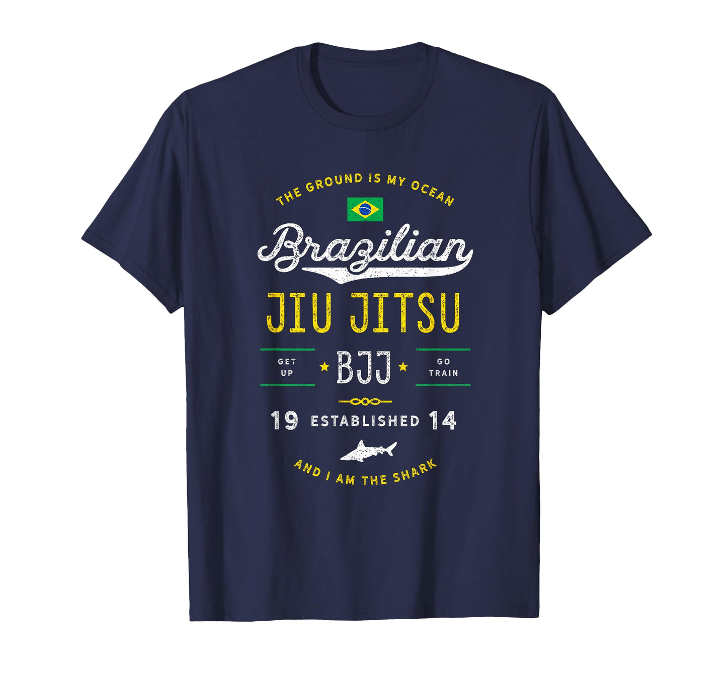 Ocean Shark Jiu Jitsu Shirt for BJJ, Jujitsu Gift T-Shirt