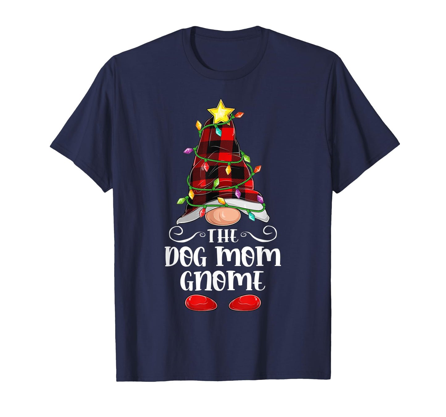 The Dog Mom Gnome - Matching Family Group Christmas Gnome Men Women T-Shirt