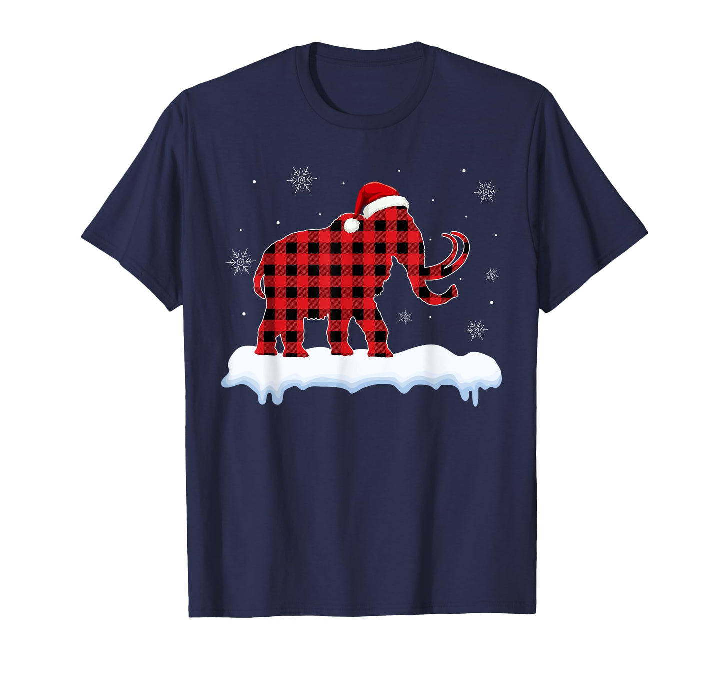 Mammoth Christmas Pajamas funny Mammoth Lover Xmas T-Shirt