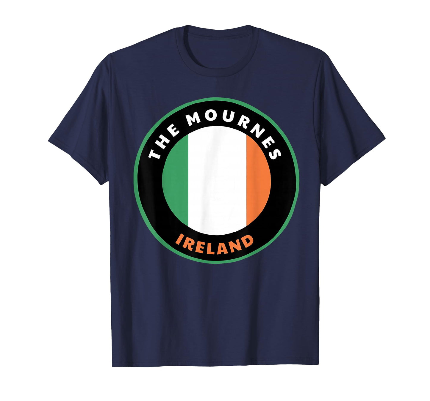 The Mournes Ireland IE Irish Heritage & Pride Flag Badge T-Shirt