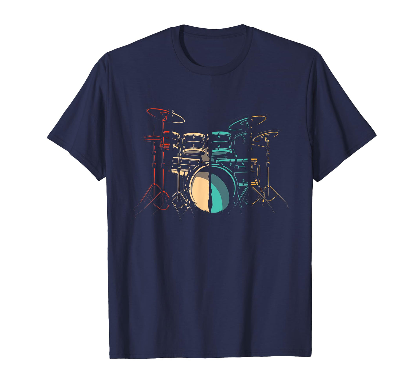 Vintage Retro Drums Drum Sticks Drumming Drummer T-Shirt