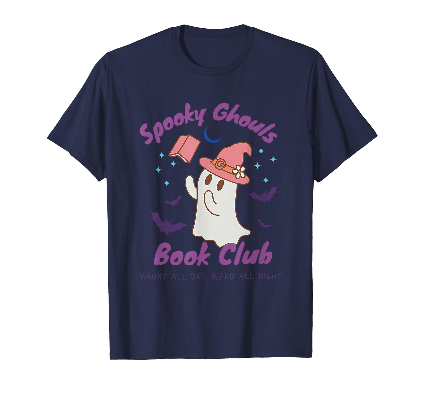 Spooky Ghouls Book Club Funny Bookish Halloween T-Shirt