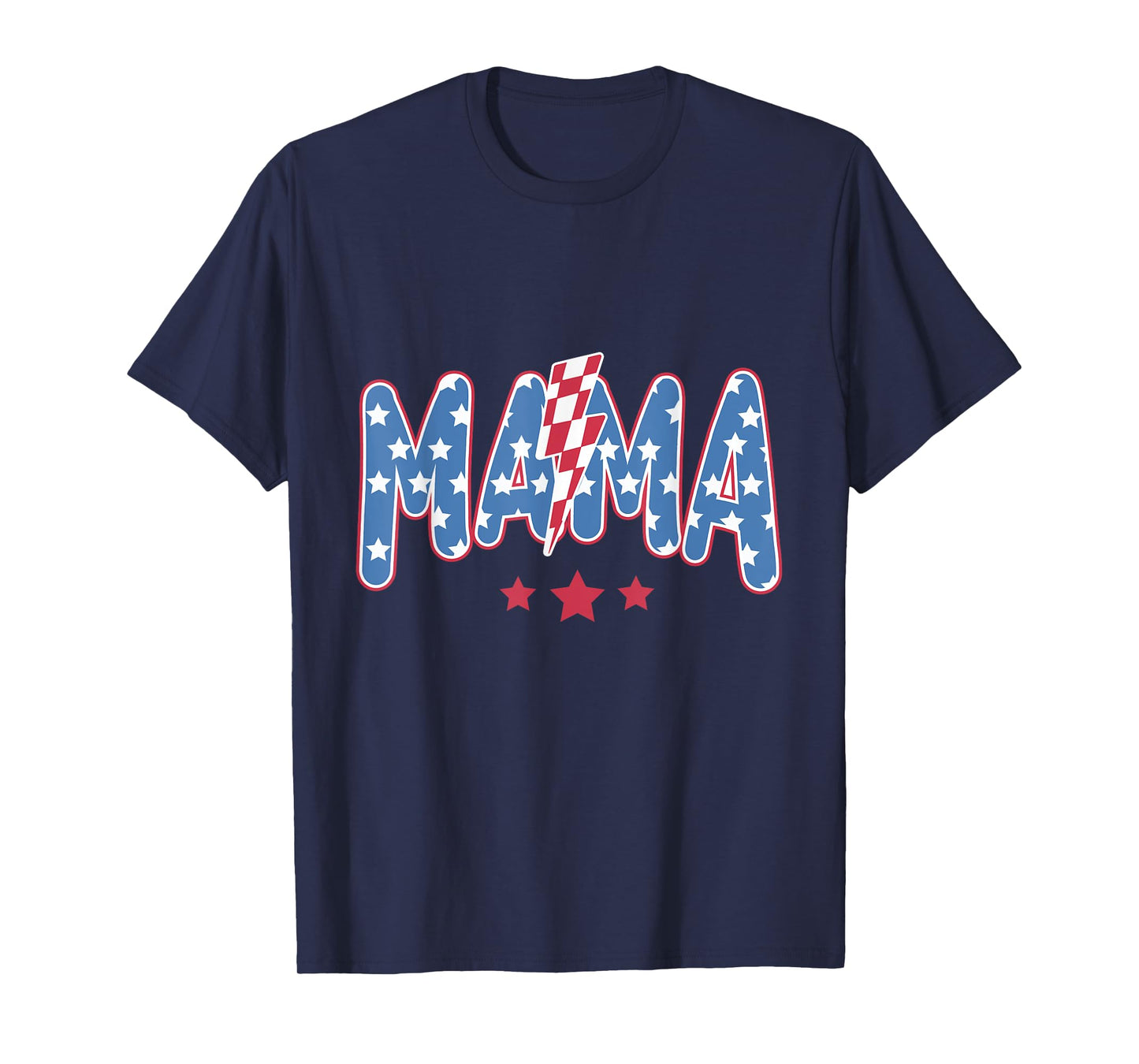 Mama USA 4th of July American Family Matching Mommy Women T-Shirt