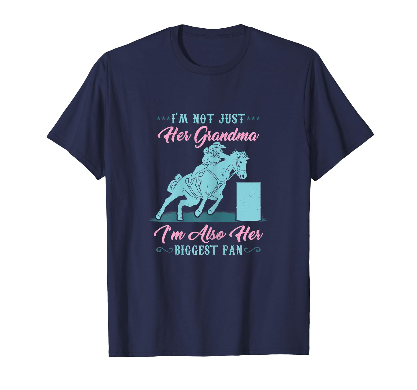 Womens Barrel Racing I Equestrian Horse Grandma T-Shirt