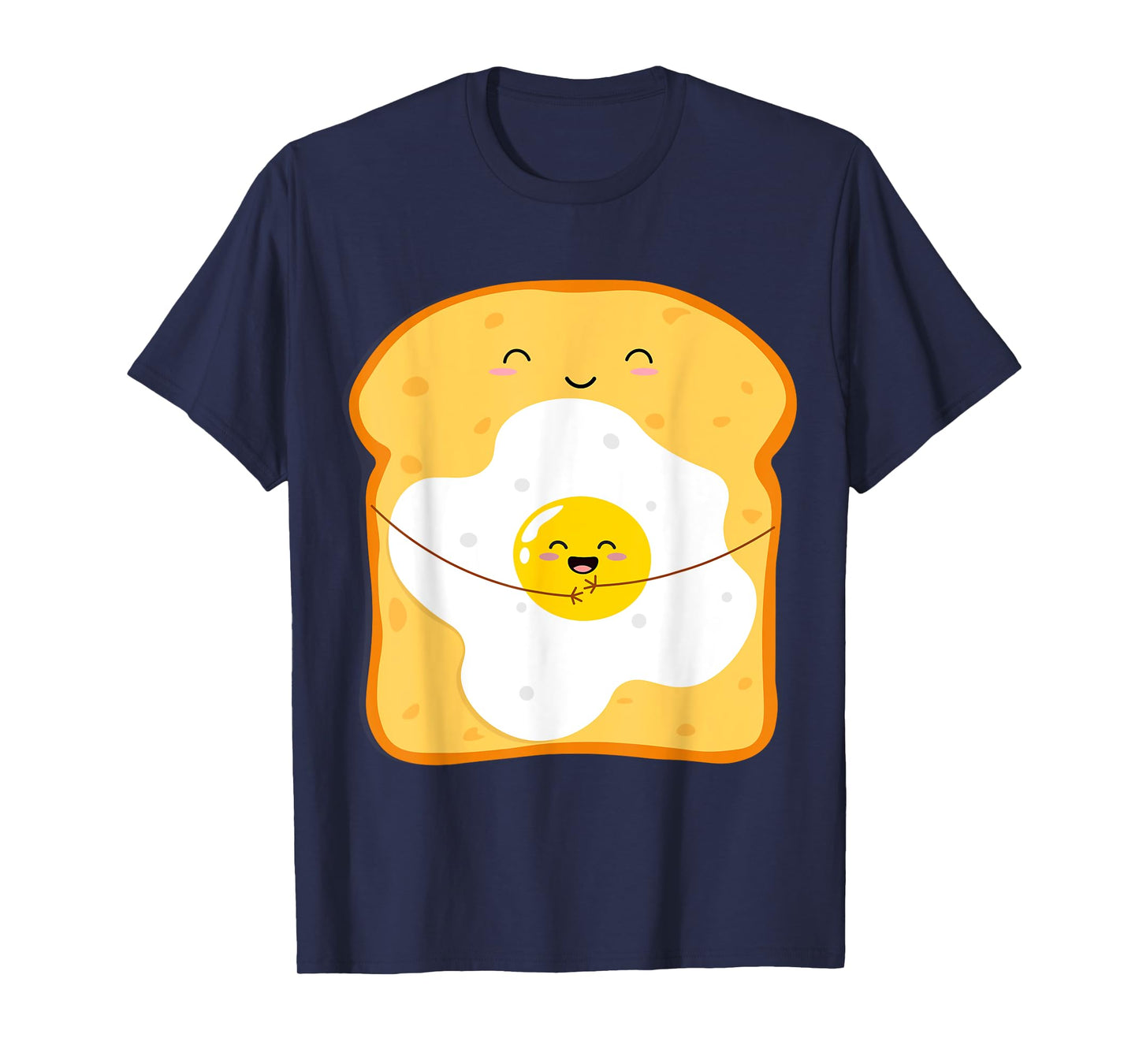 Funny Japanese Kawaii Egg Bread Cute Kawaii Breakfast Anime T-Shirt