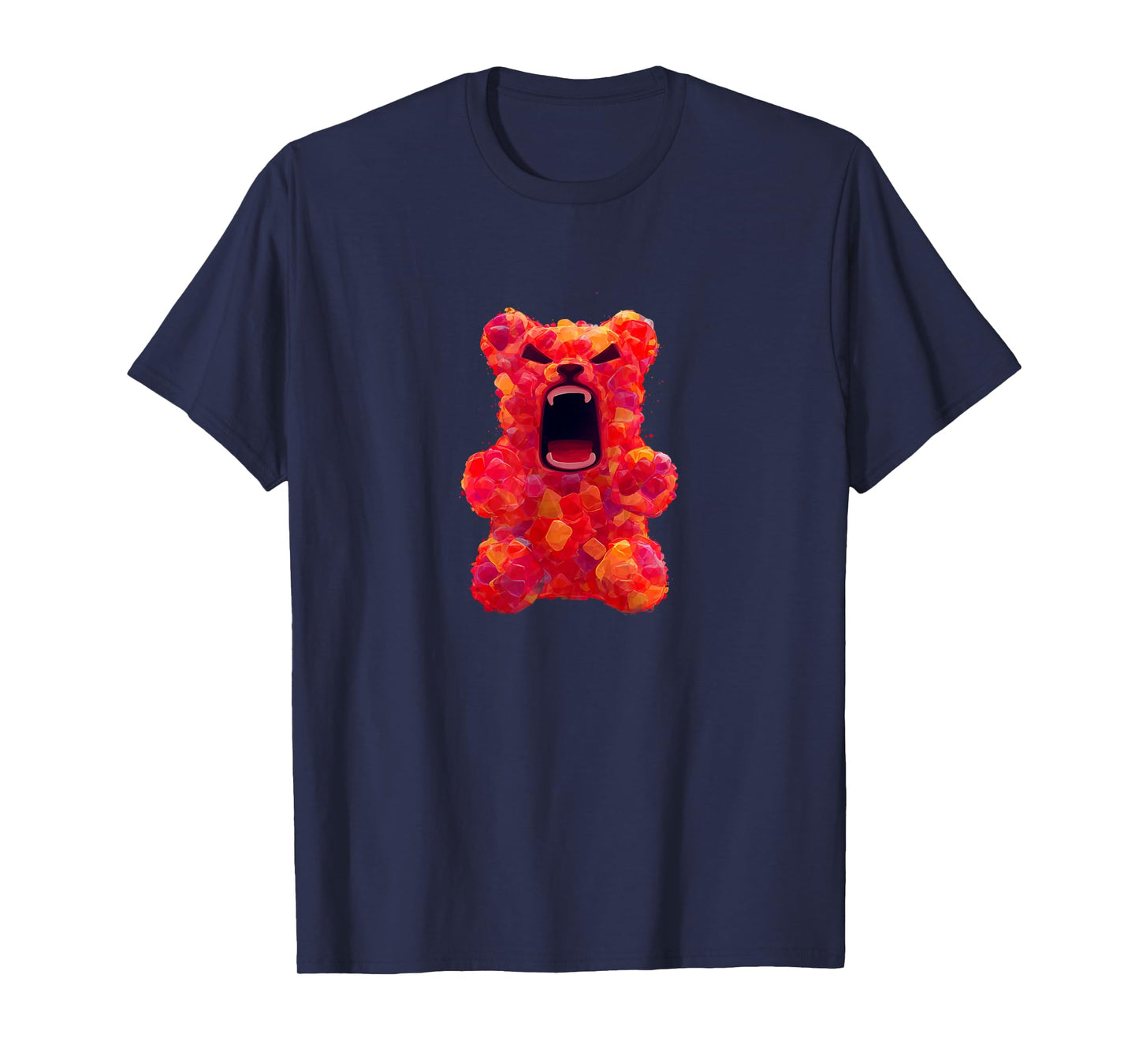 Red Angry Gummy Bear Look T-Shirt