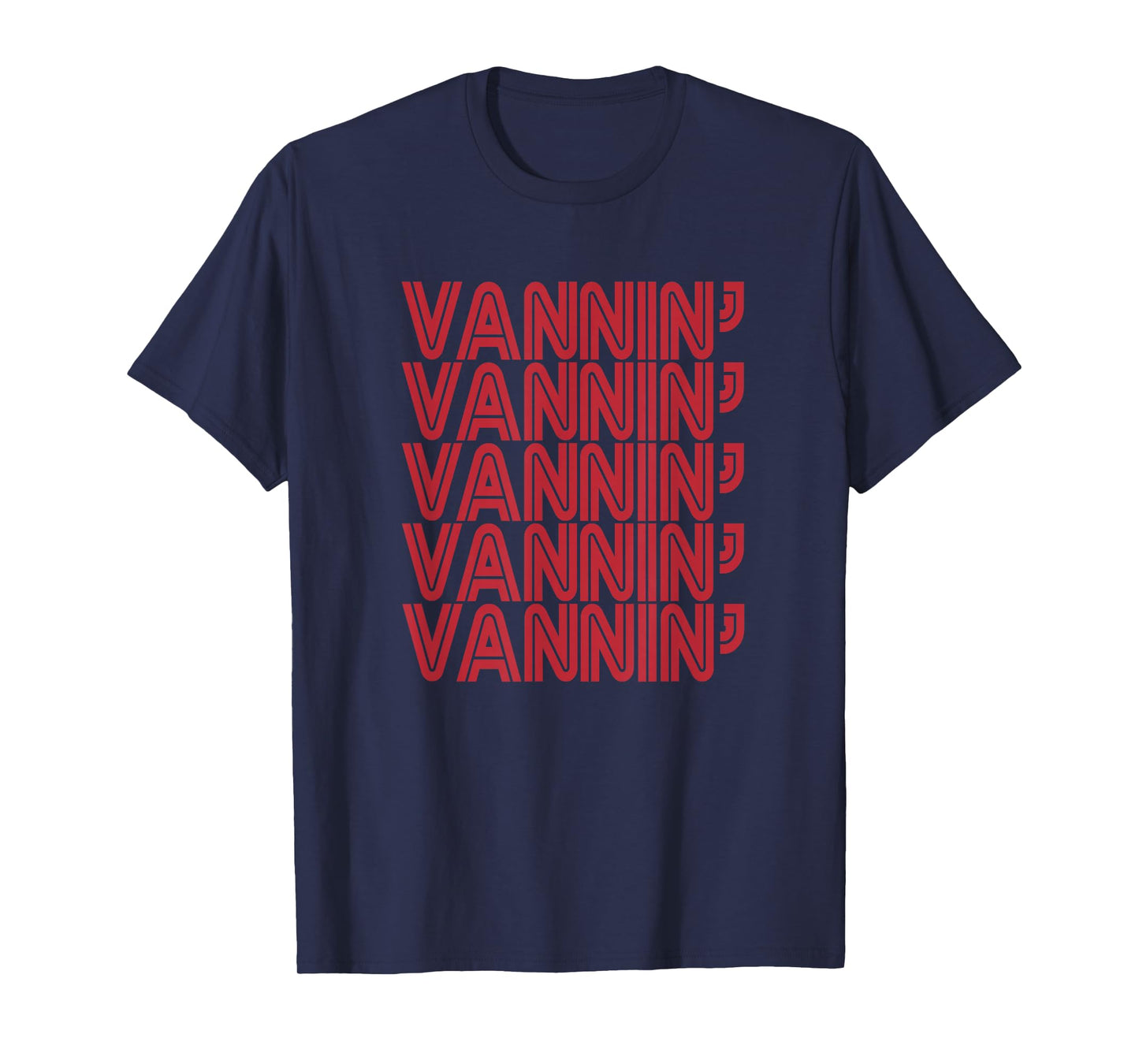 VANNIN' Retro Red Design T-Shirt