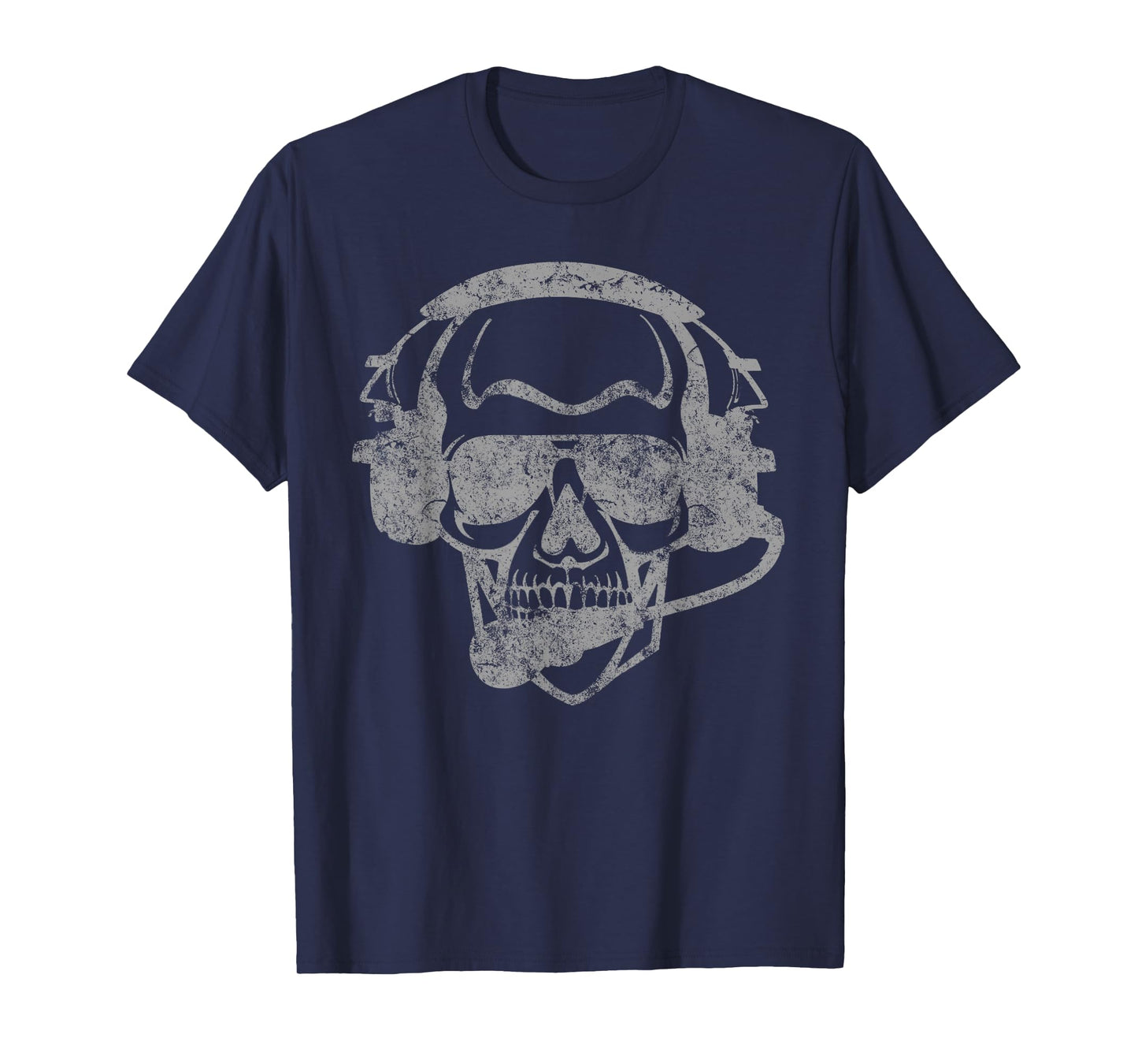 Pilot Skull Halloween Avgeek Aviation Pilot T-Shirt