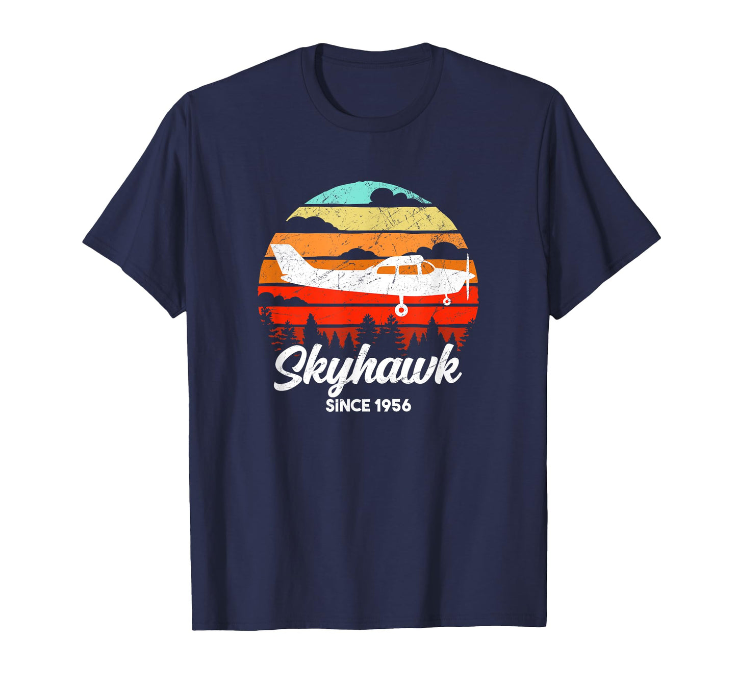 Vintage Pilot C172 Airplane Skyhawk T-Shirt