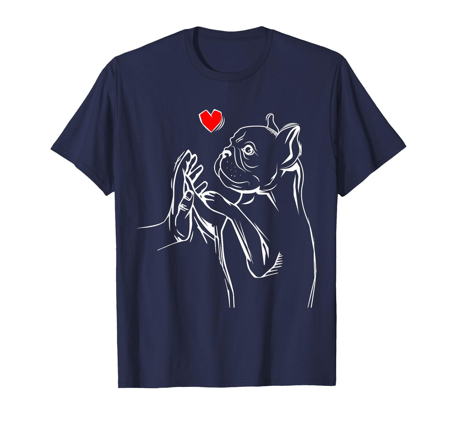 French Bulldog Frenchie Love Dog Mom Women Girls T-Shirt Small