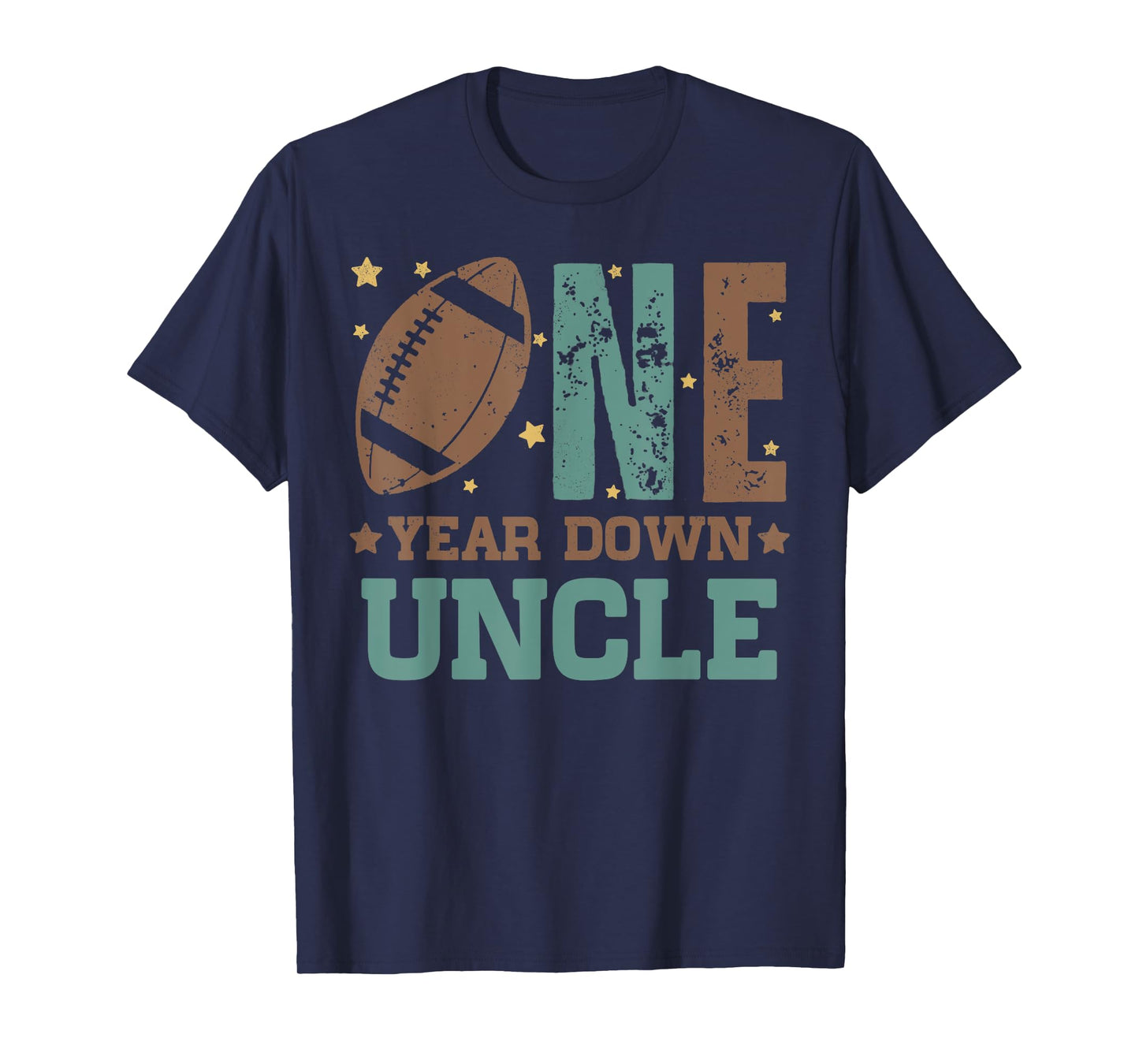 Uncle of the 1 Year old Football 1st Year Down Birthday T-Shirt