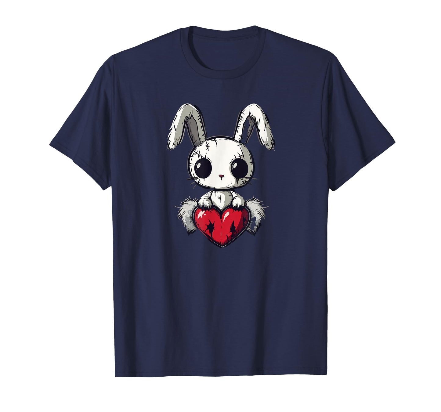 Goth Bunny Creepy Cute Emo Pastel Kawaii Voodoo Doll Graphic T-Shirt