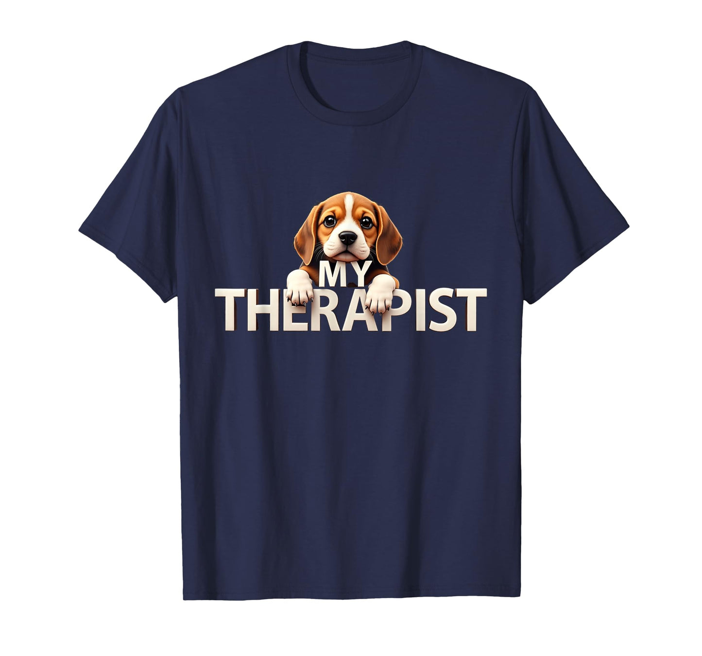Funny Beags Puppy My Therapist Beagle Dog T-Shirt