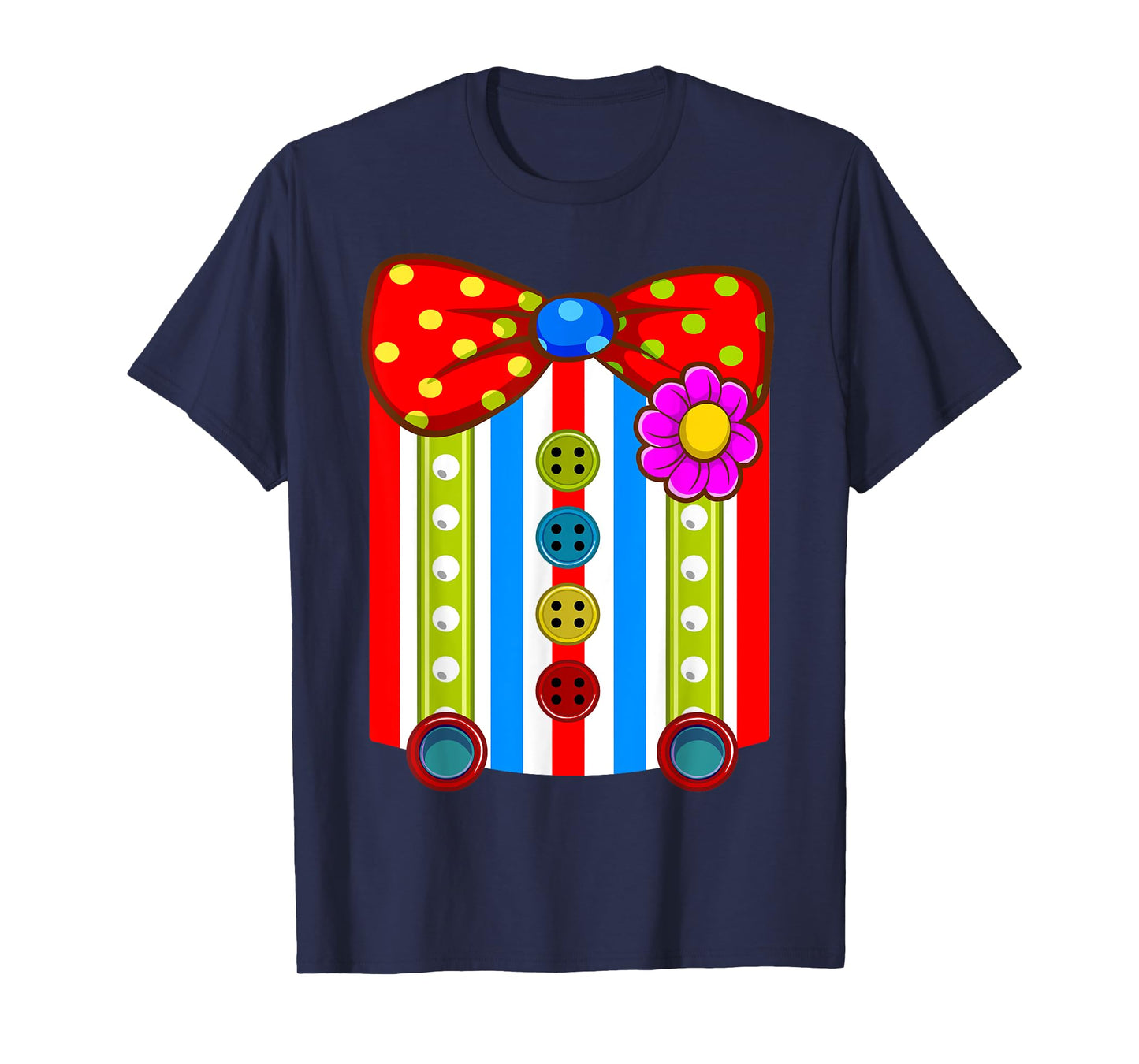 Halloween Clown Suspenders Bow Tie Circus Costume Boys Kids T-Shirt