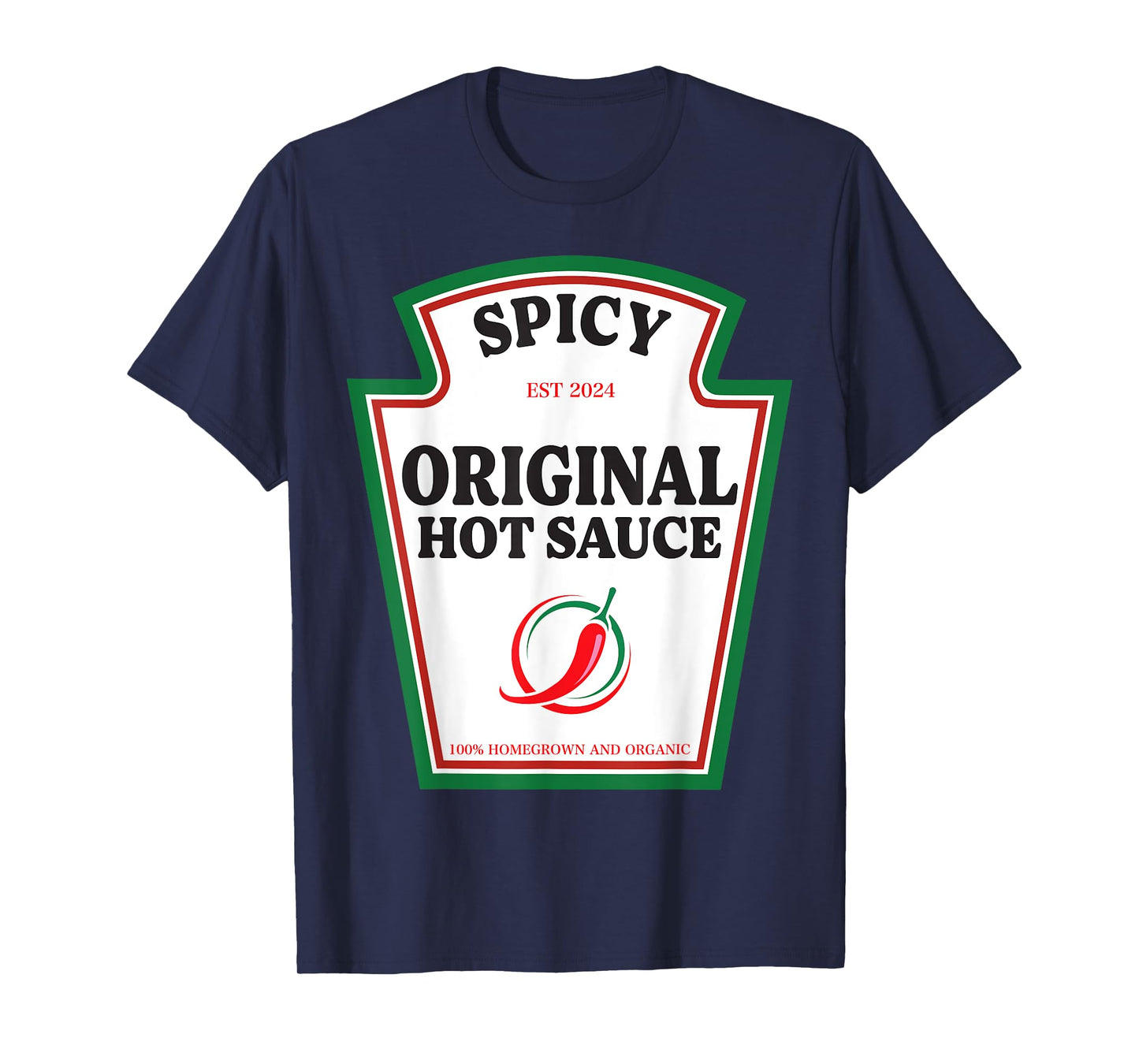 Spicy Original Hot Sauce Condiment Costume Party Matching T-Shirt