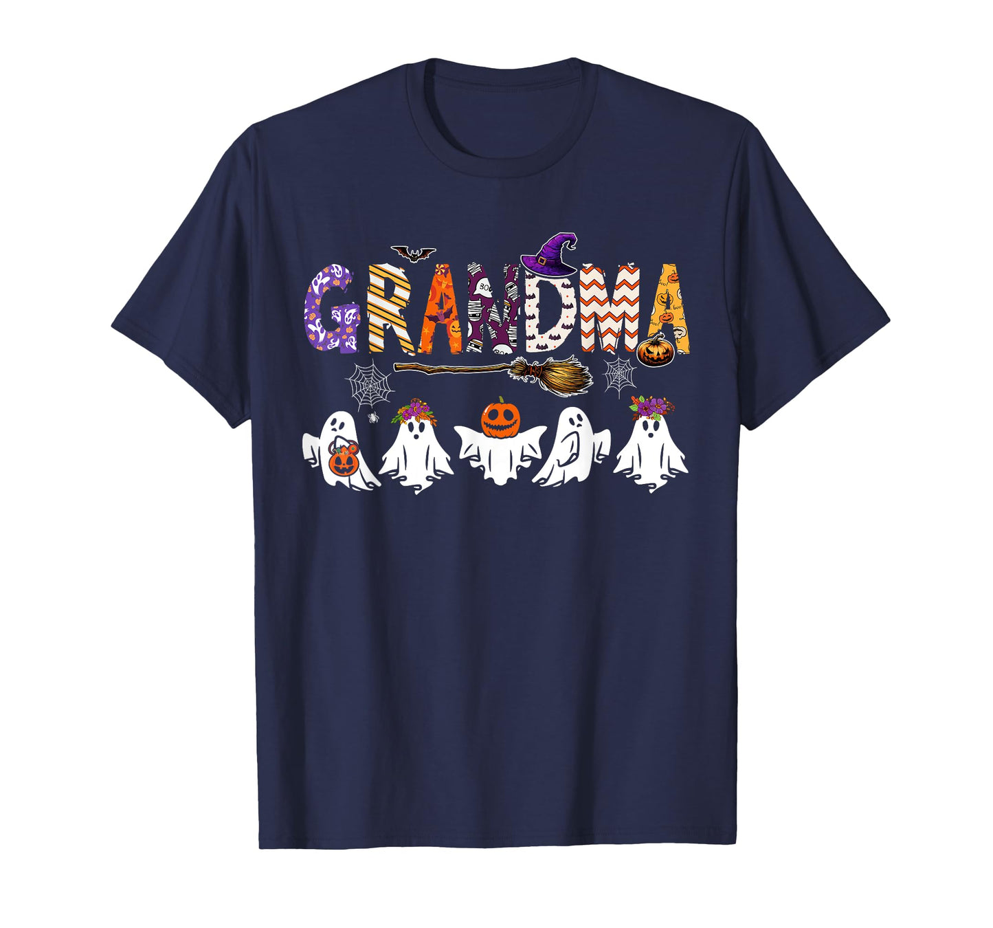 Grandma Halloween Boo Ghost Horror Costume Funny Party T-Shirt