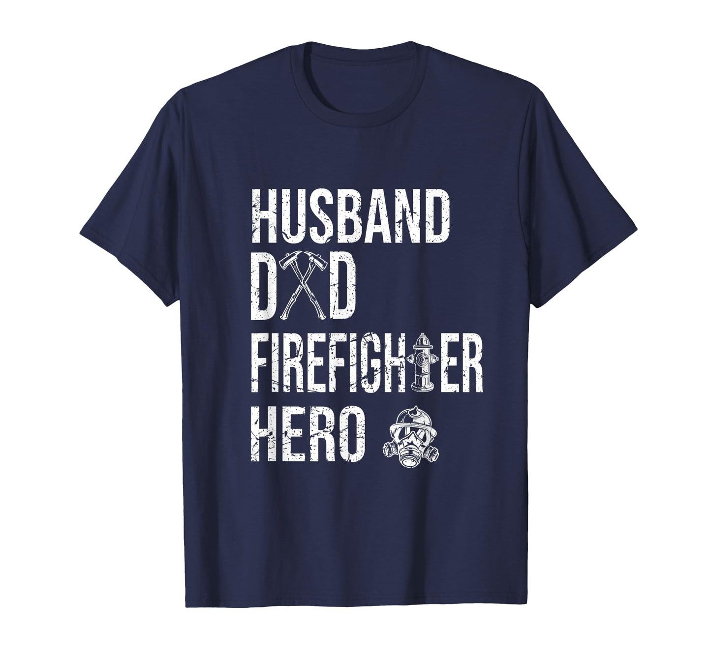 Mens Volunteer Firefighter Fireman Dad Father T-Shirt
